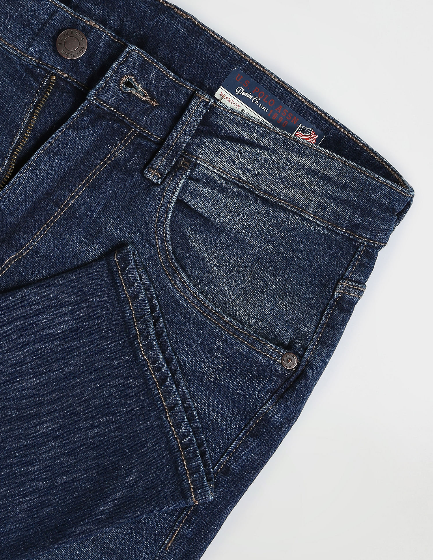 U.S. Polo Assn. Denim Co. Brandon Slim Tapered Fit Blue Jeans