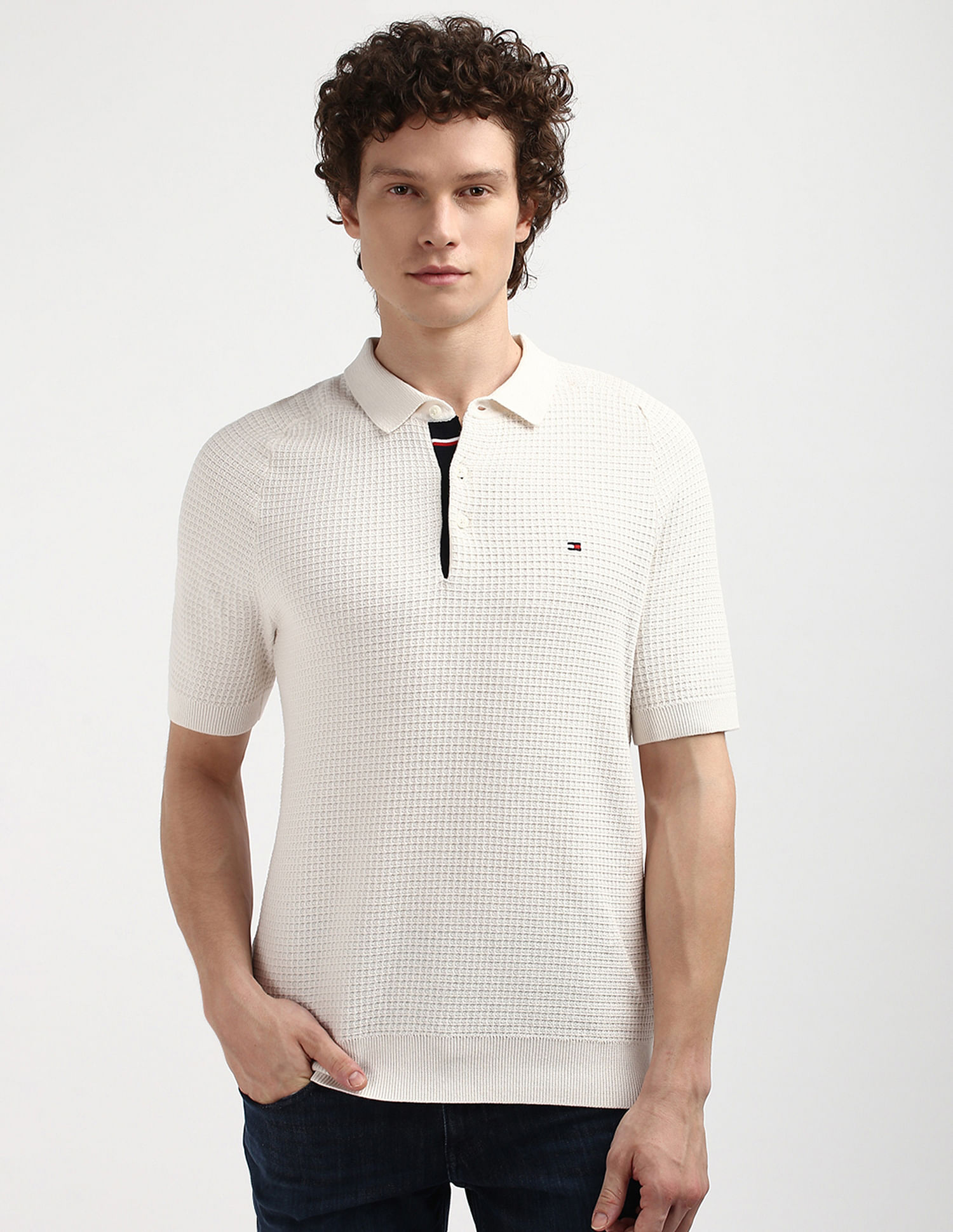 Tommy Hilfiger Spring Grid Short Sleeve Polo Shirt