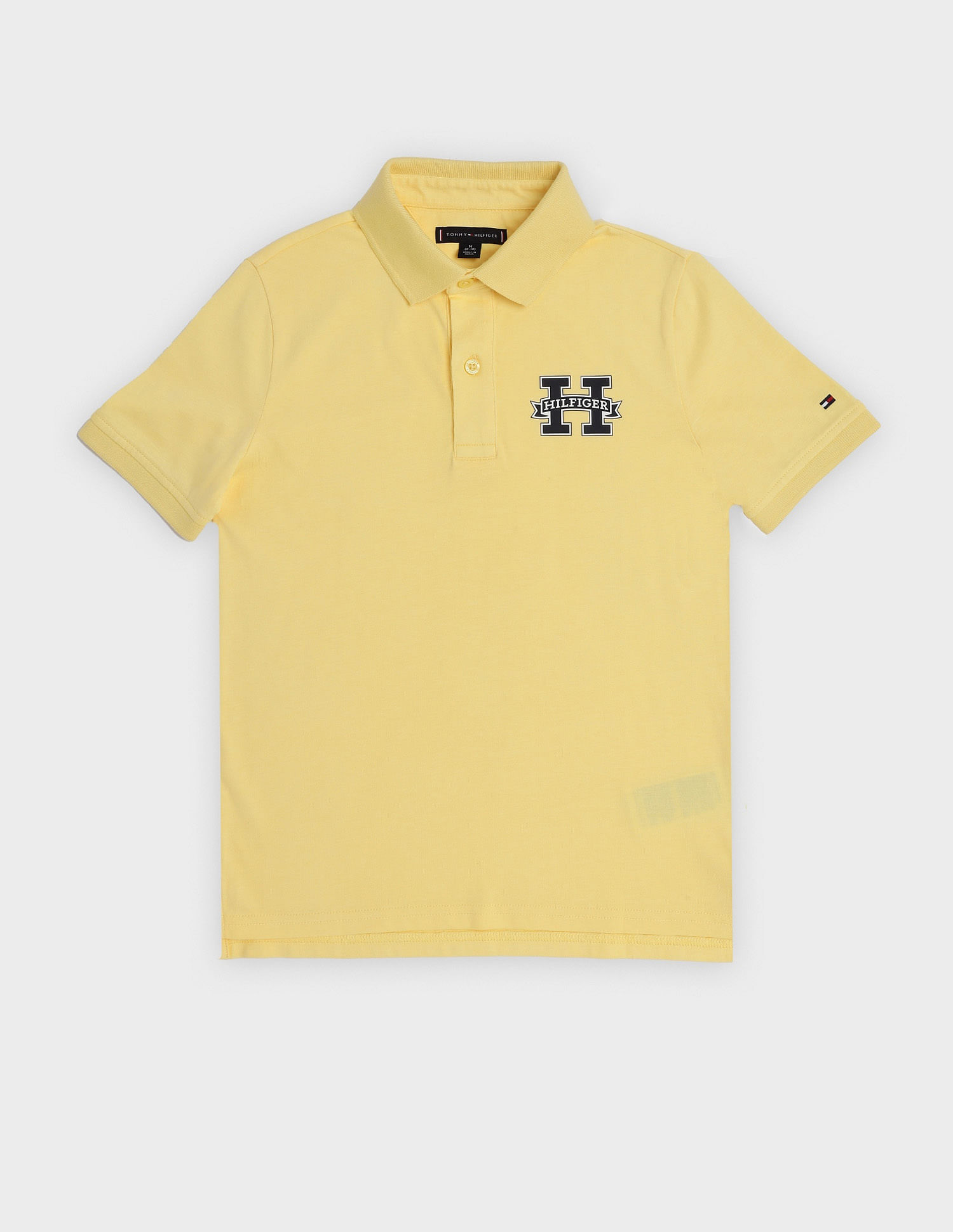 Tommy Hilfiger Kids Boys Logo Regular Fit Cotton Polo T-Shirt