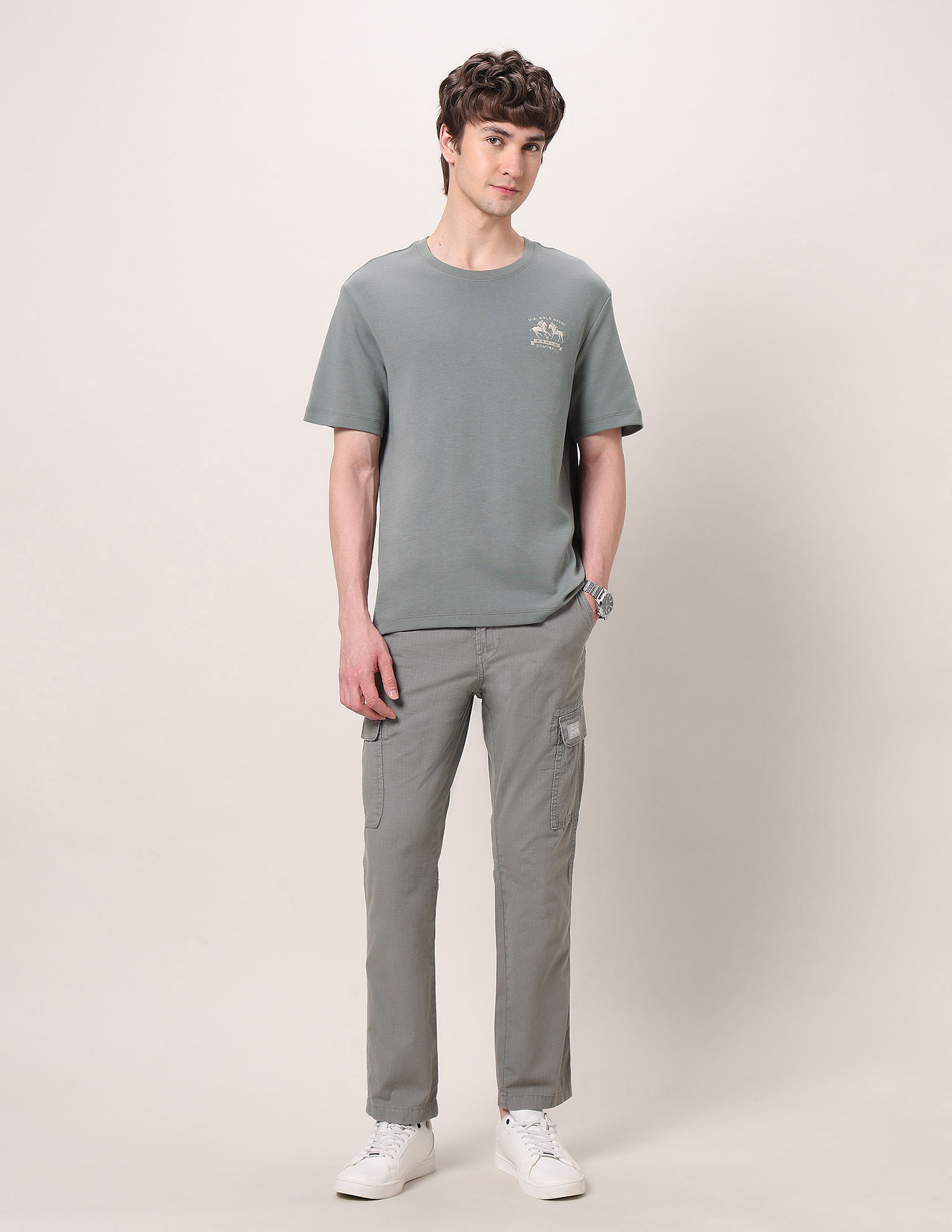U.S. Polo Assn. Denim Co. Relaxed Fit Pure Cotton T-Shirt