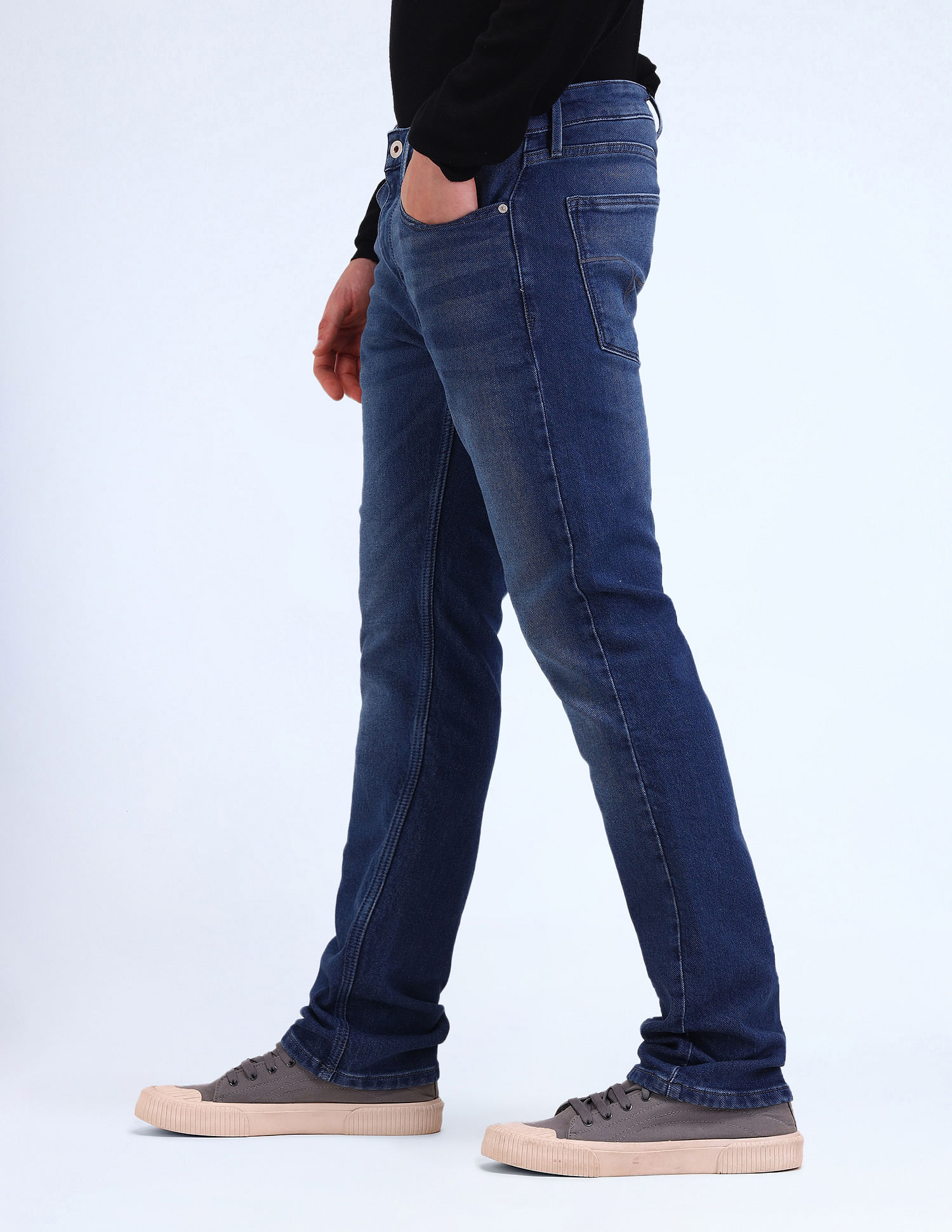 Flying Machine F-Jango Straight Fit Blue Jeans