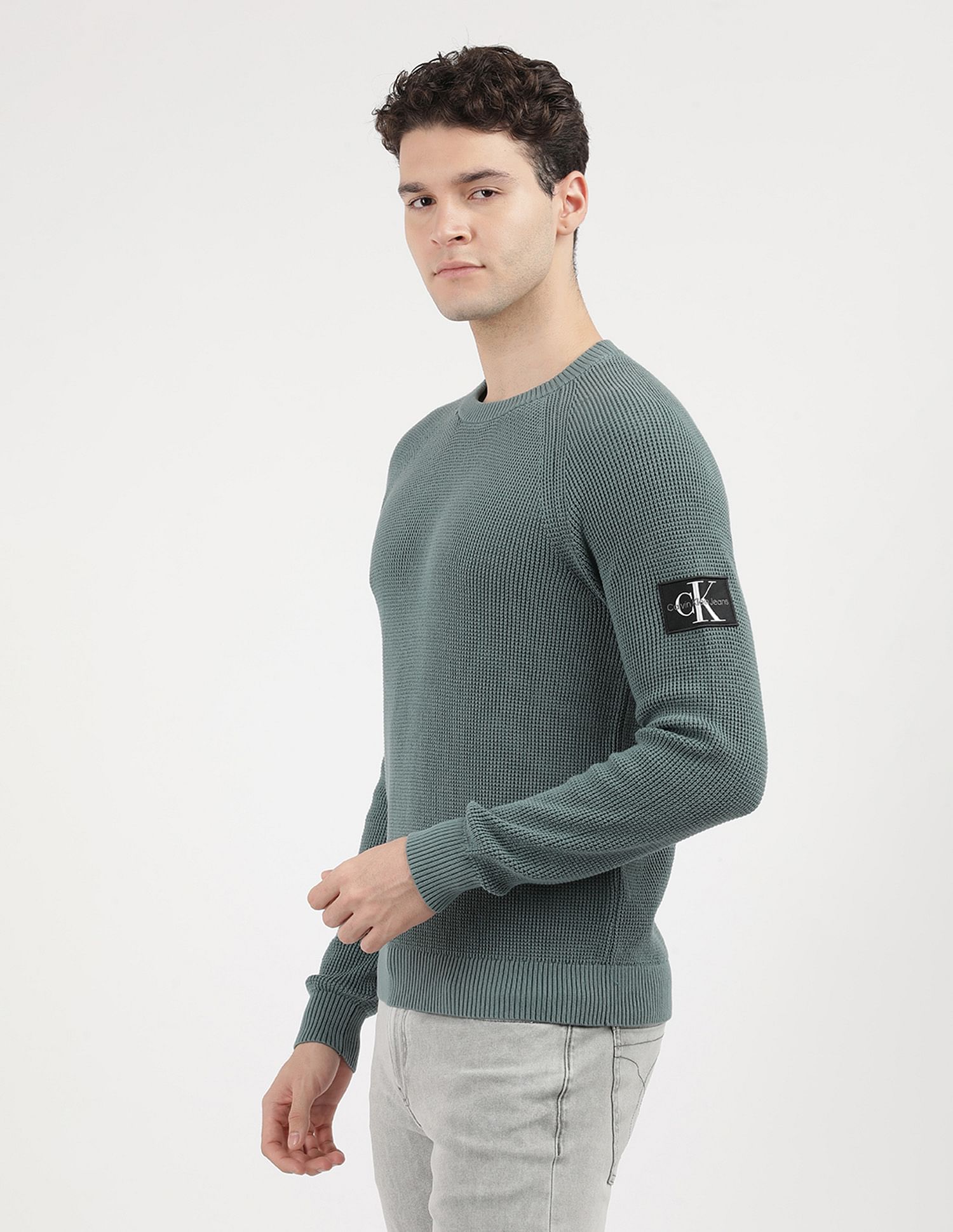 Calvin Klein Jeans Badge Easy Crew Neck Sweater