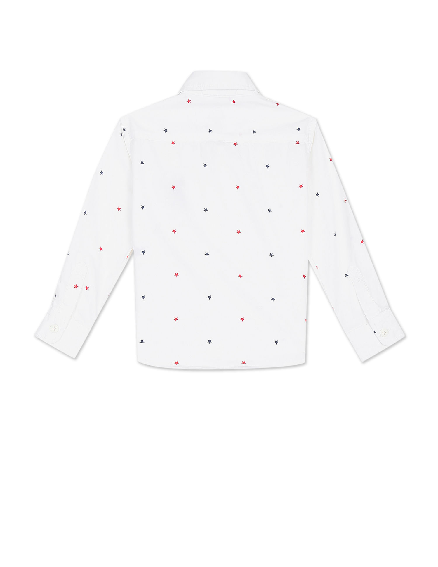 U.S. Polo Assn. Kids Boys Rounded Cuff Printed Shirt