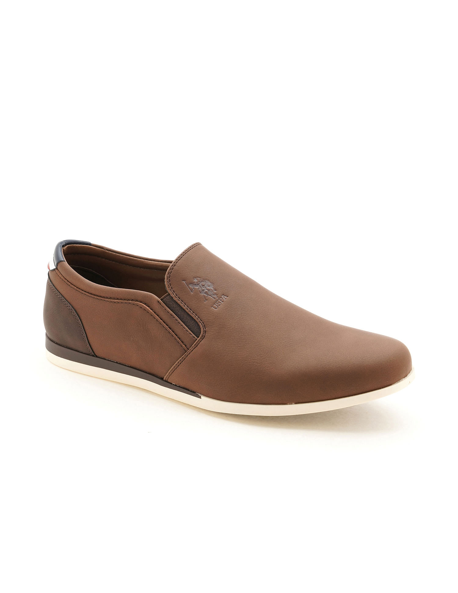 U.S. Polo Assn. Men Dake Brown Work Casuals Slip On