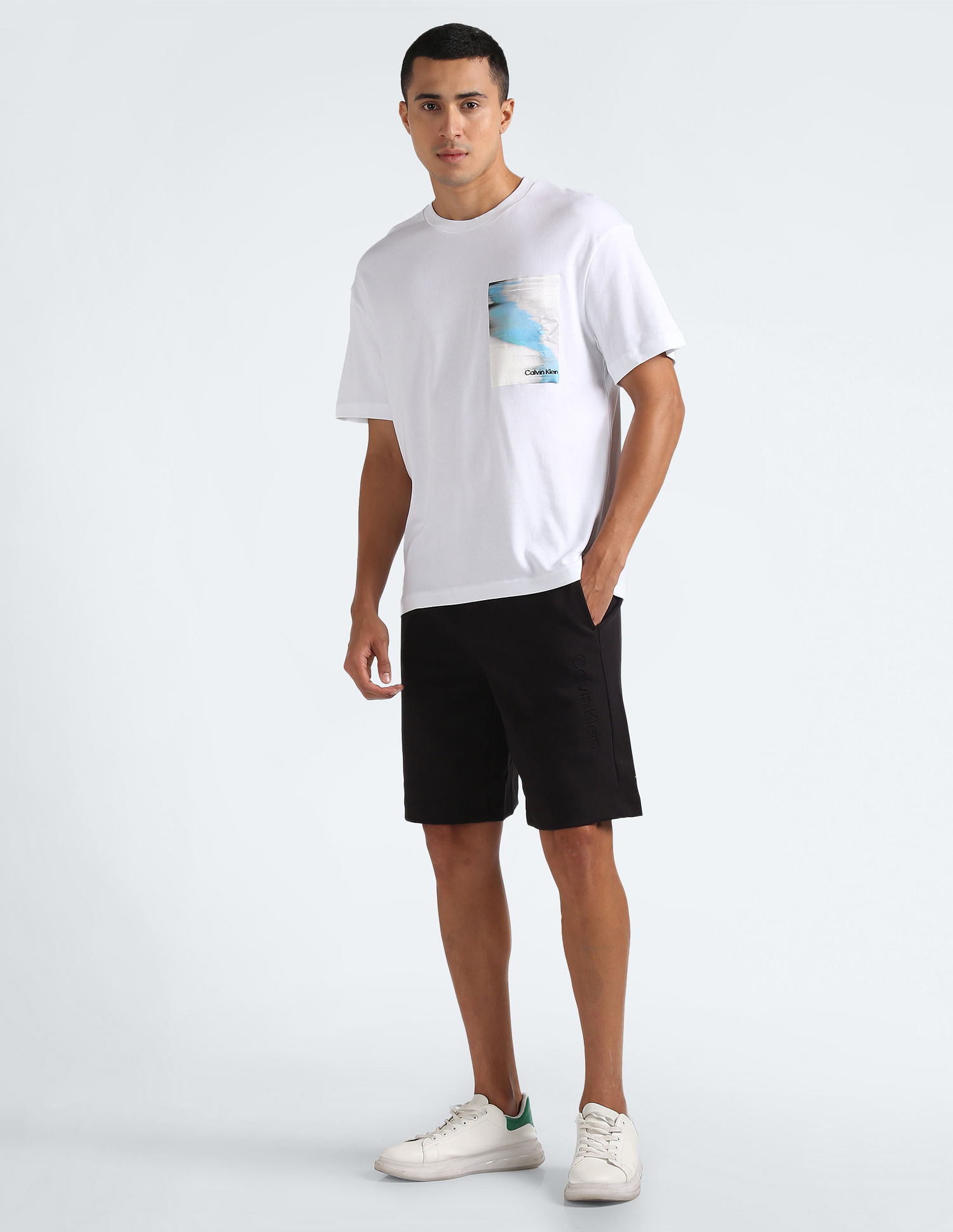Calvin Klein Glitch Chest Print Comfort T-Shirt