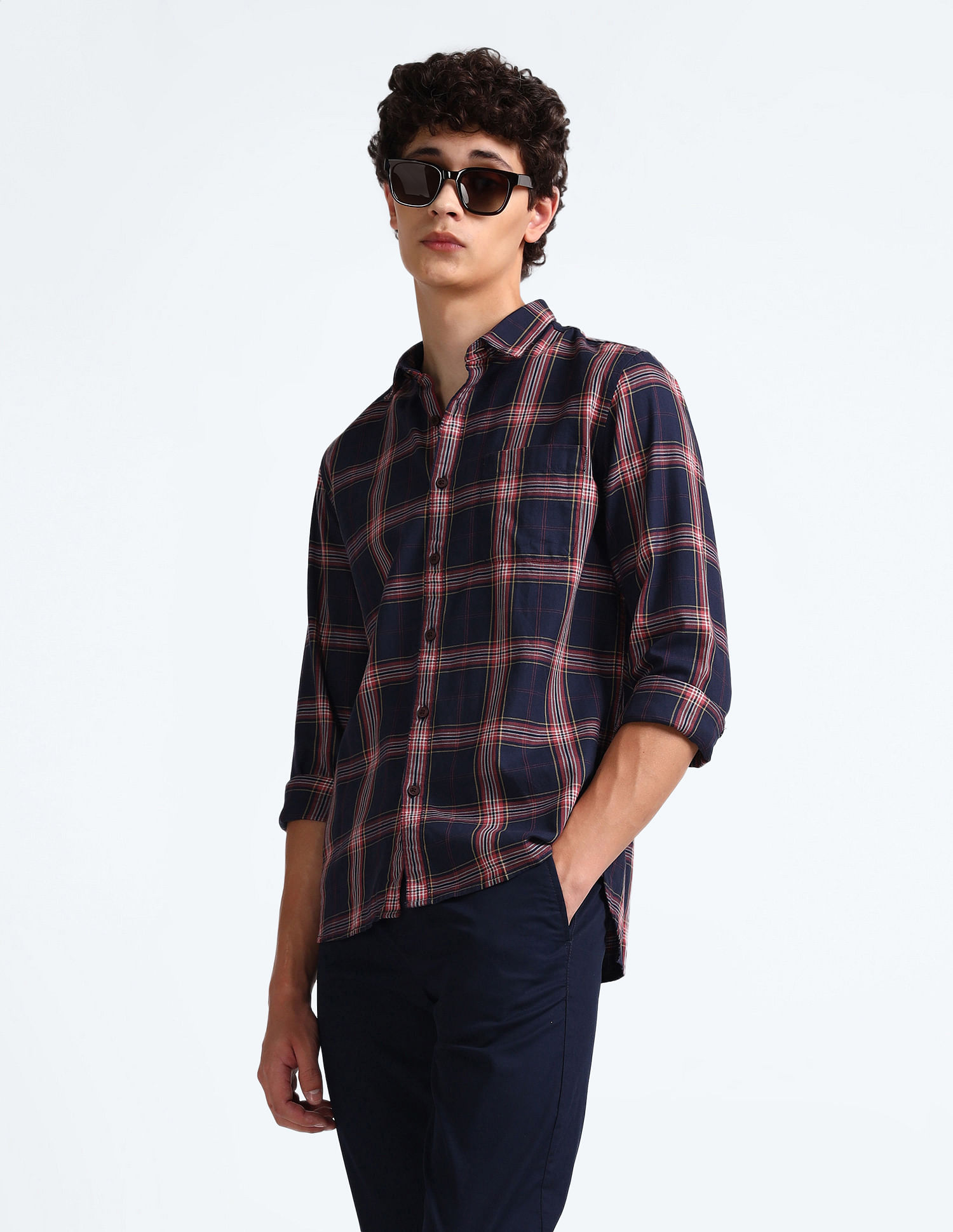 Flying Machine Pure Cotton Check Shirt