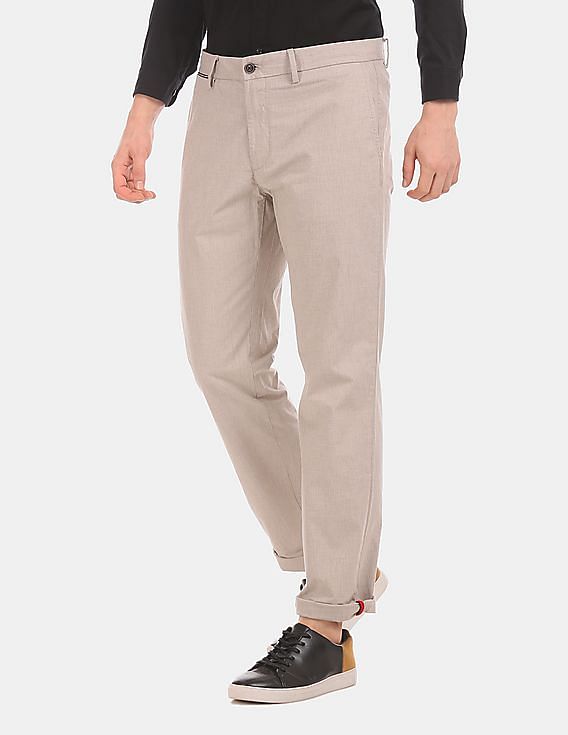 Mens Casual Stretch Trousers Classic Business Chinos Regular Fit Smart Pants  | eBay