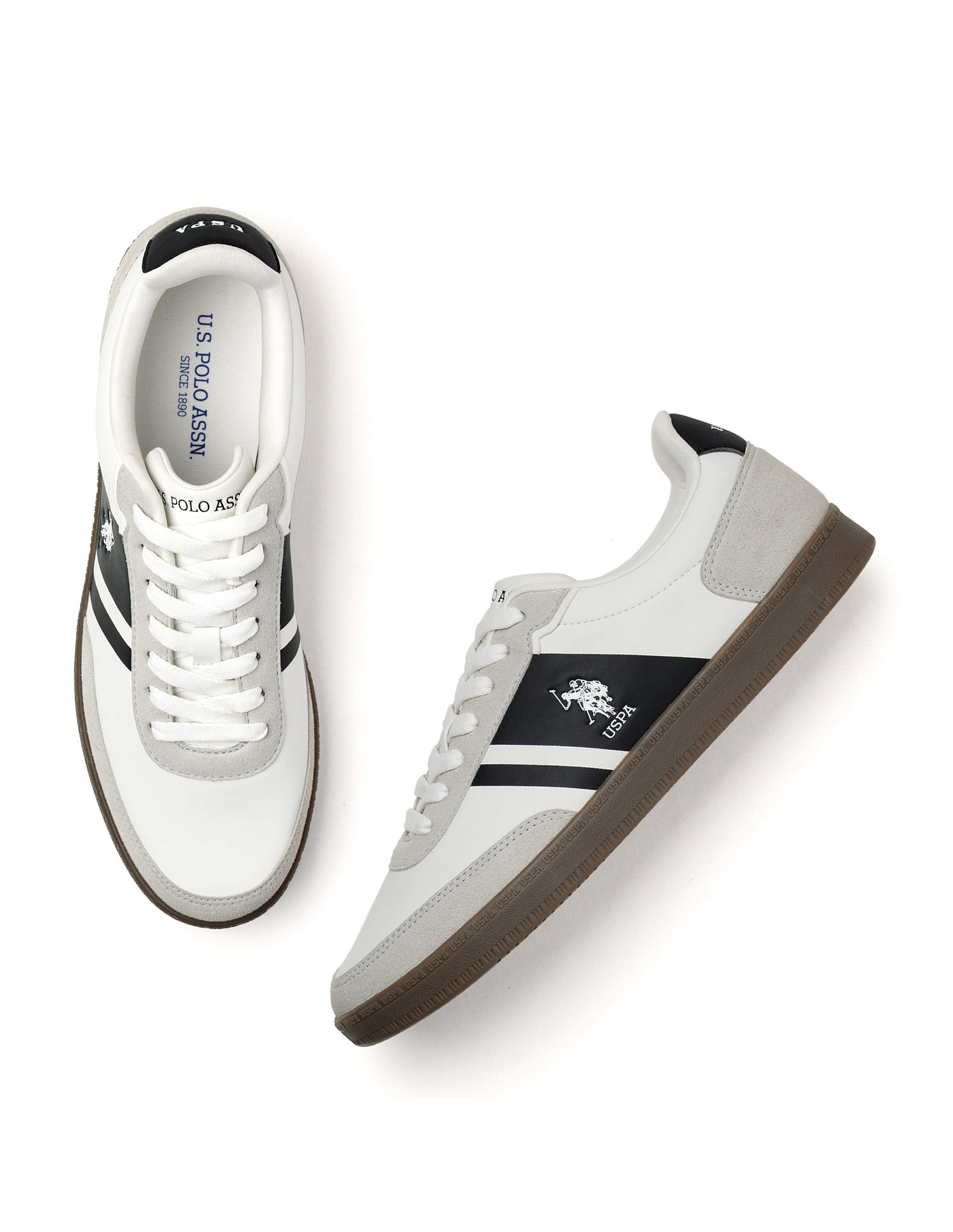 U.S. Polo Assn. Men Jorge Suede Colourblocked Sneakers