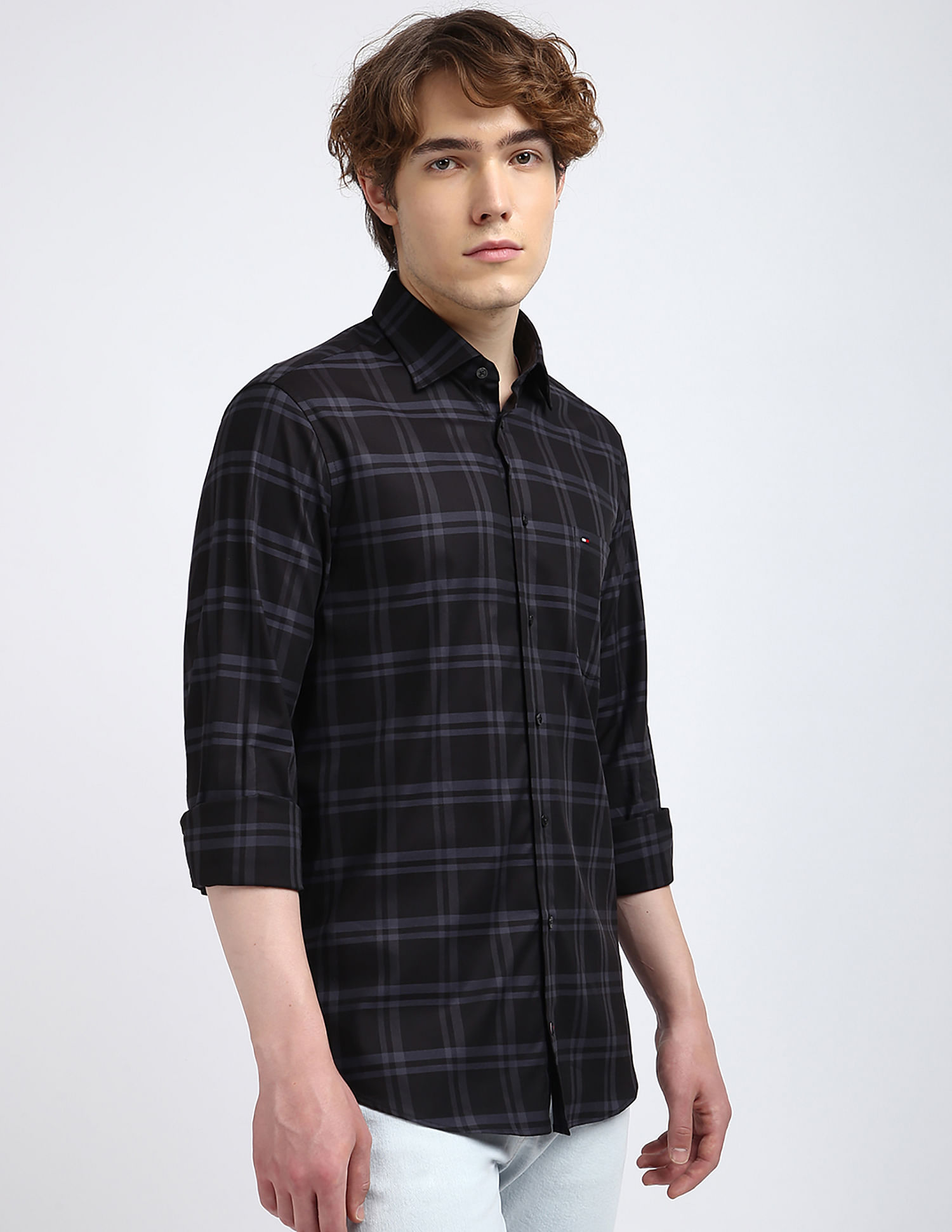 Tommy Hilfiger Large Twill Checked Regular Fit Shirt