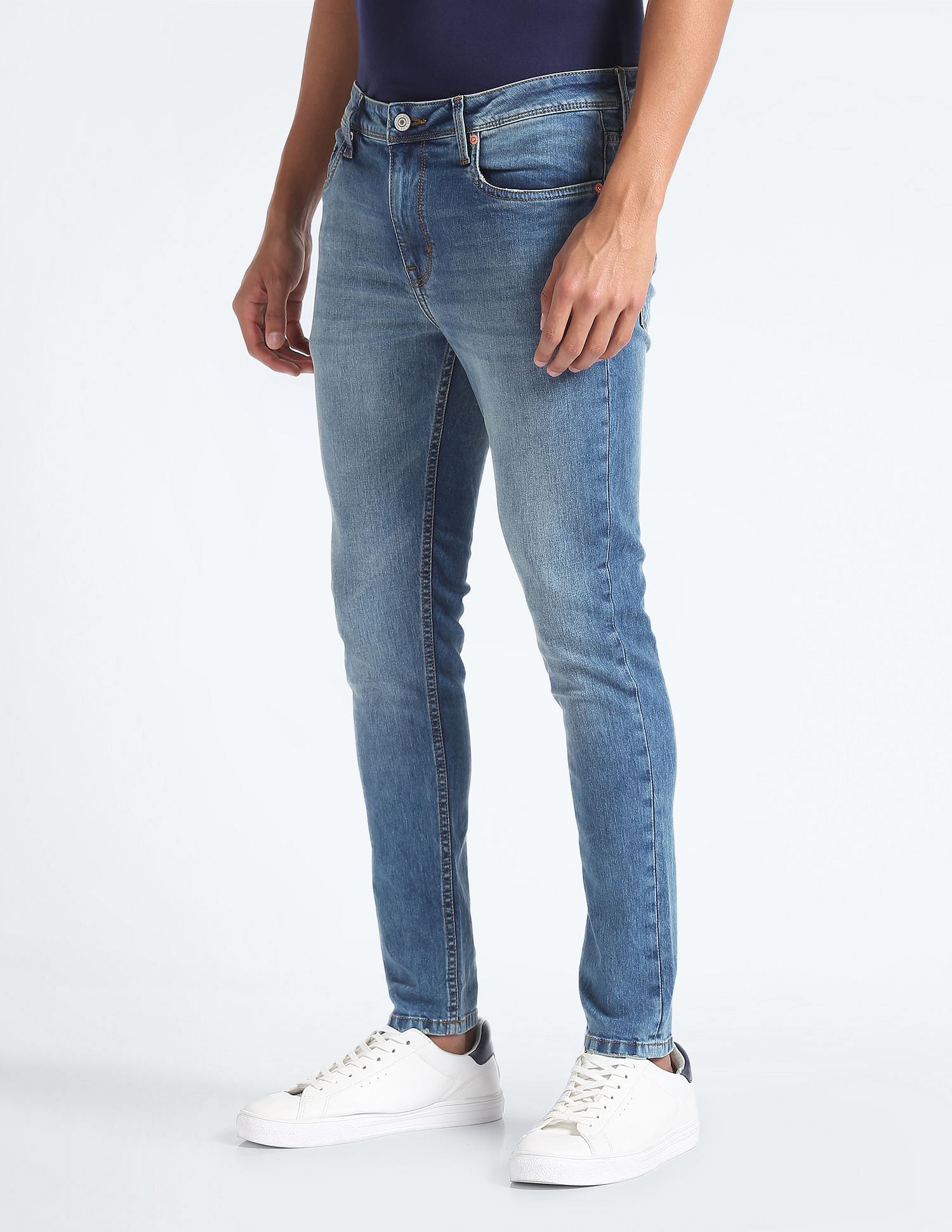 Flying Machine Stone Wash Skinny Jeans