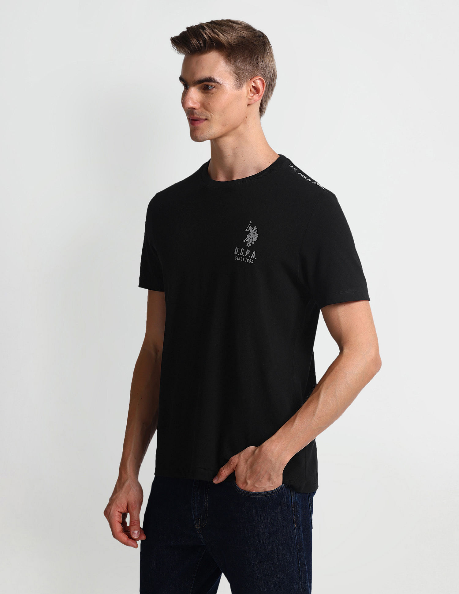 U.S. Polo Assn. Denim Co. Crew Neck Muscle Fit T-Shirt