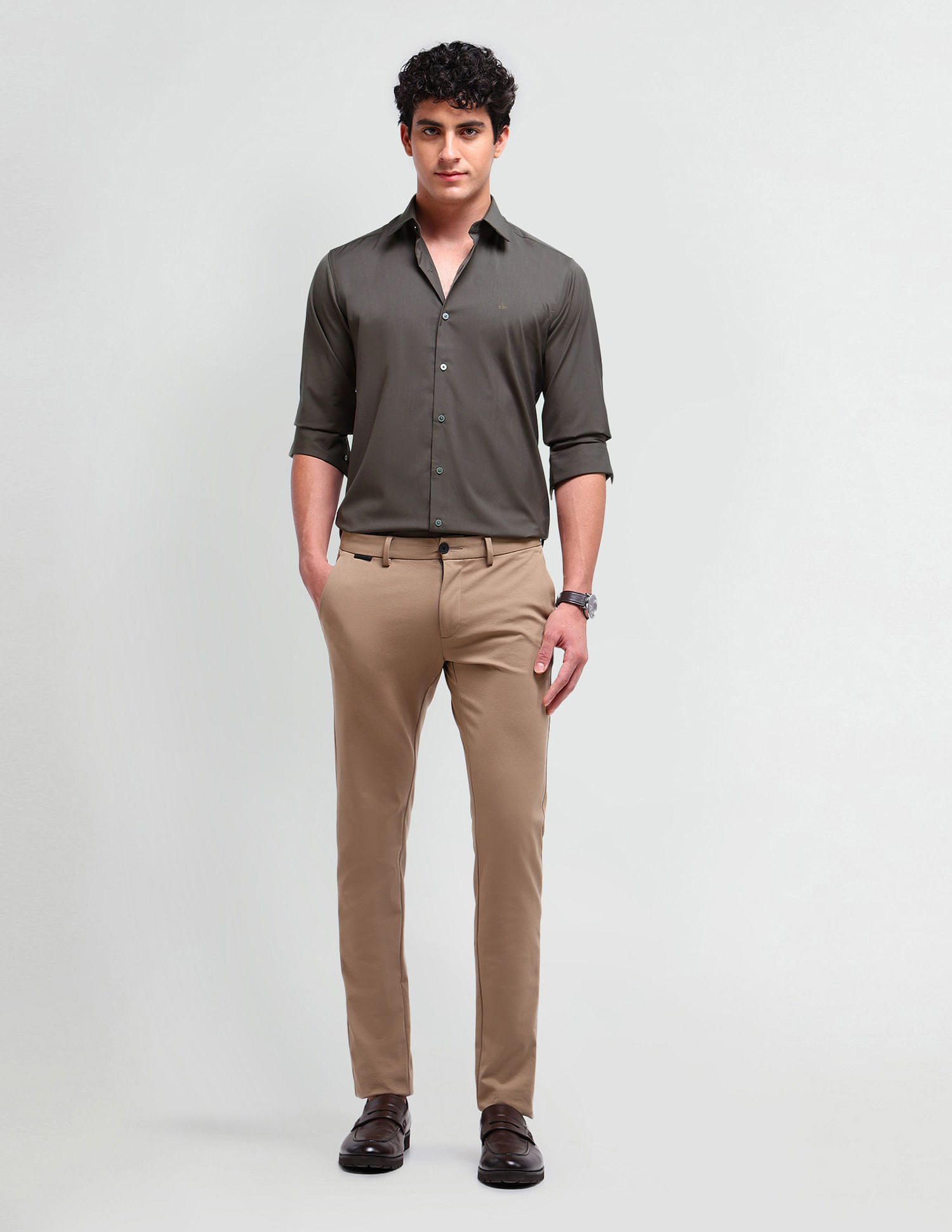 Arrow Newyork Manhattan Slim Twill Shirt