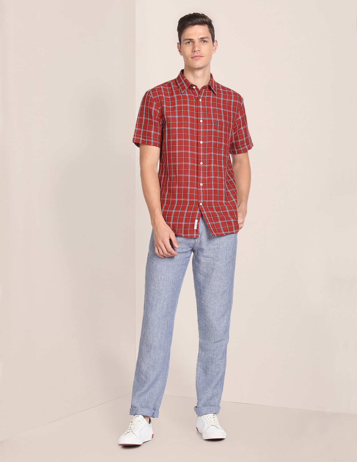 U.S. Polo Assn. Dupplin Check Casual Shirt