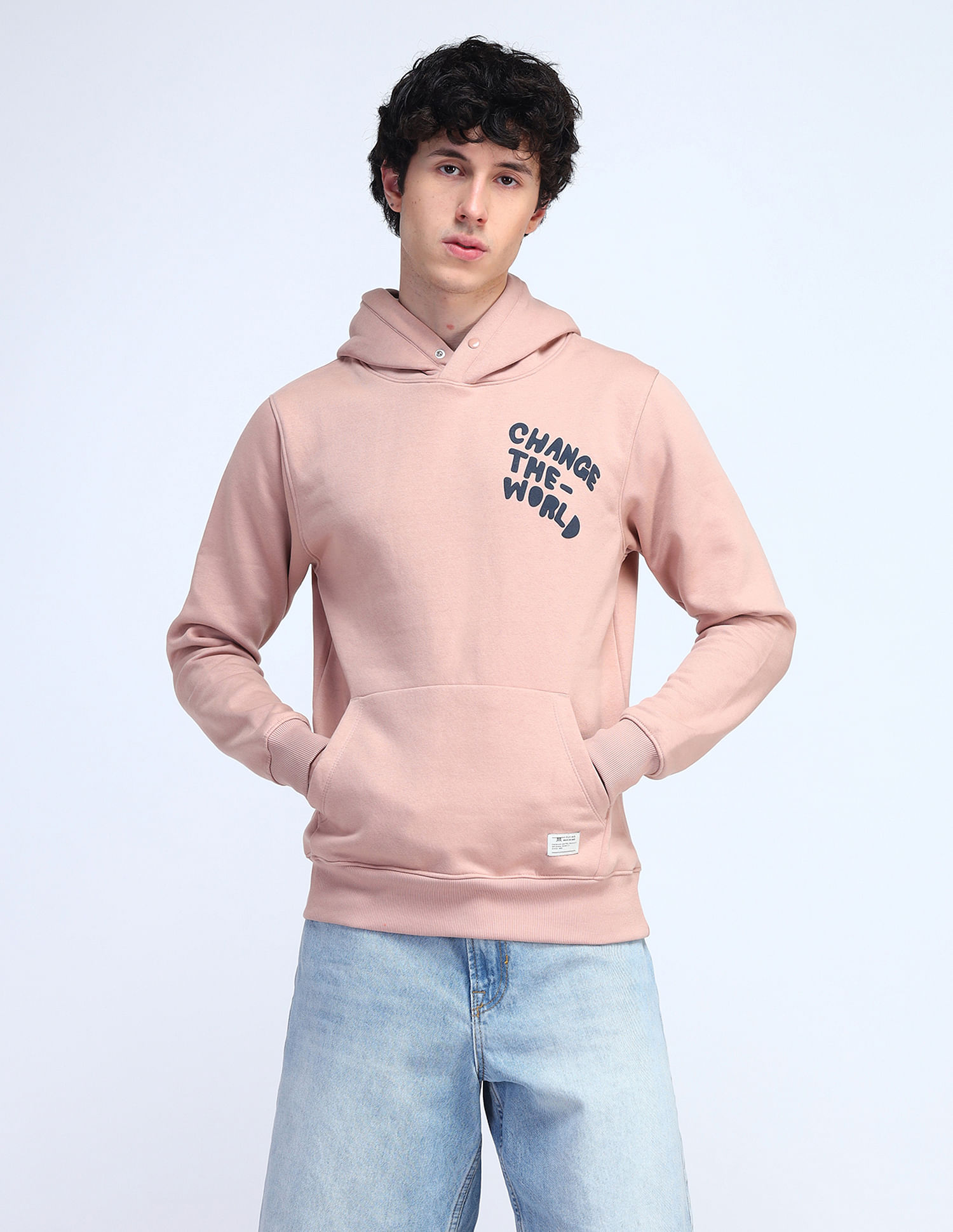 Flying Machine Typographic Printed Regular Fit Sweatshirt