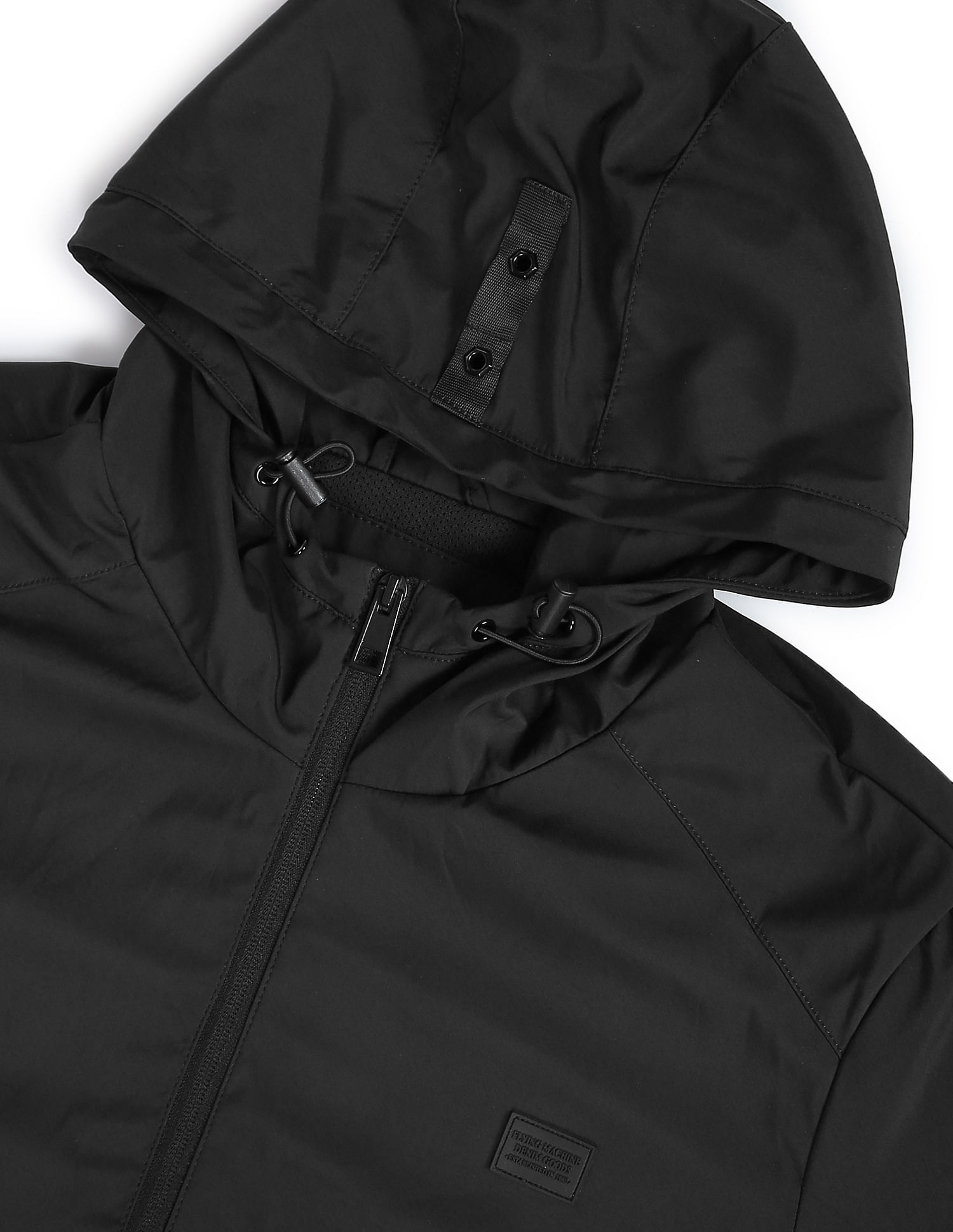 Flying Machine Solid Hooded Jacket