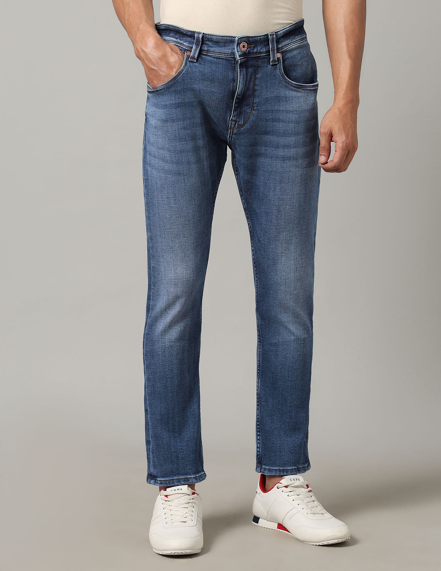 U.S. Polo Assn. Denim Co. Henry Tapered Fit Blue Super Stretch Jeans