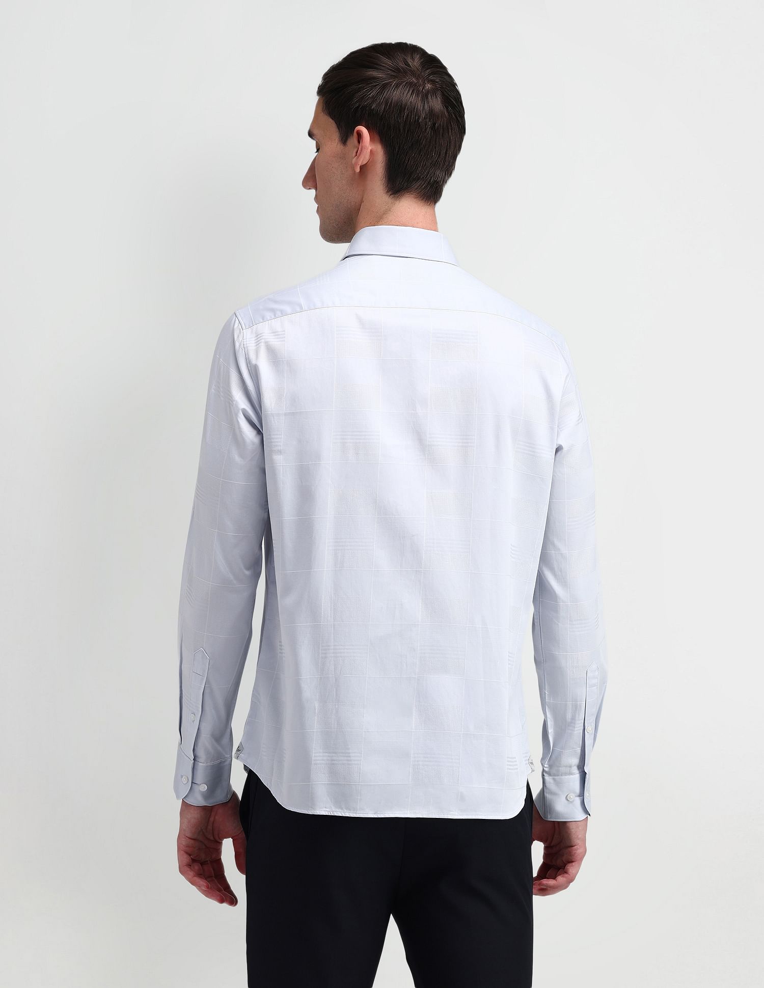 Arrow Windowpane Checked Cotton Shirt