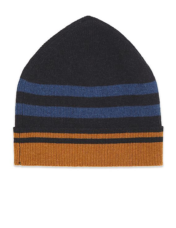 U.S. Polo Assn. Striped Beanie Cap