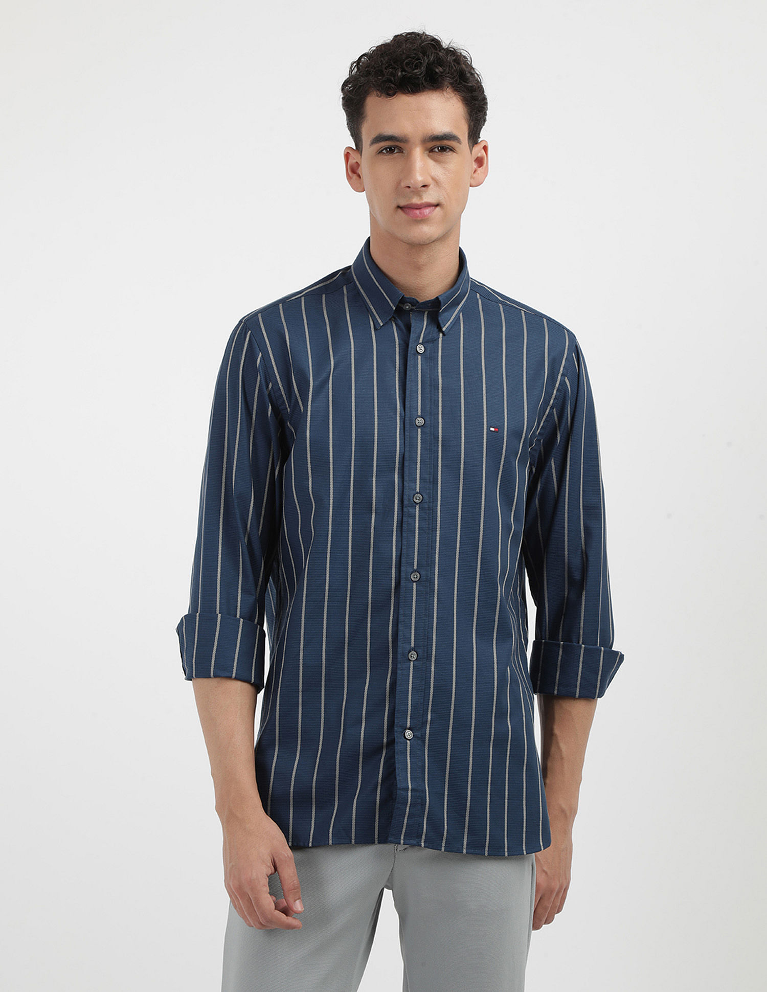 Tommy Hilfiger Textured Dobby Regular Fit Shirt