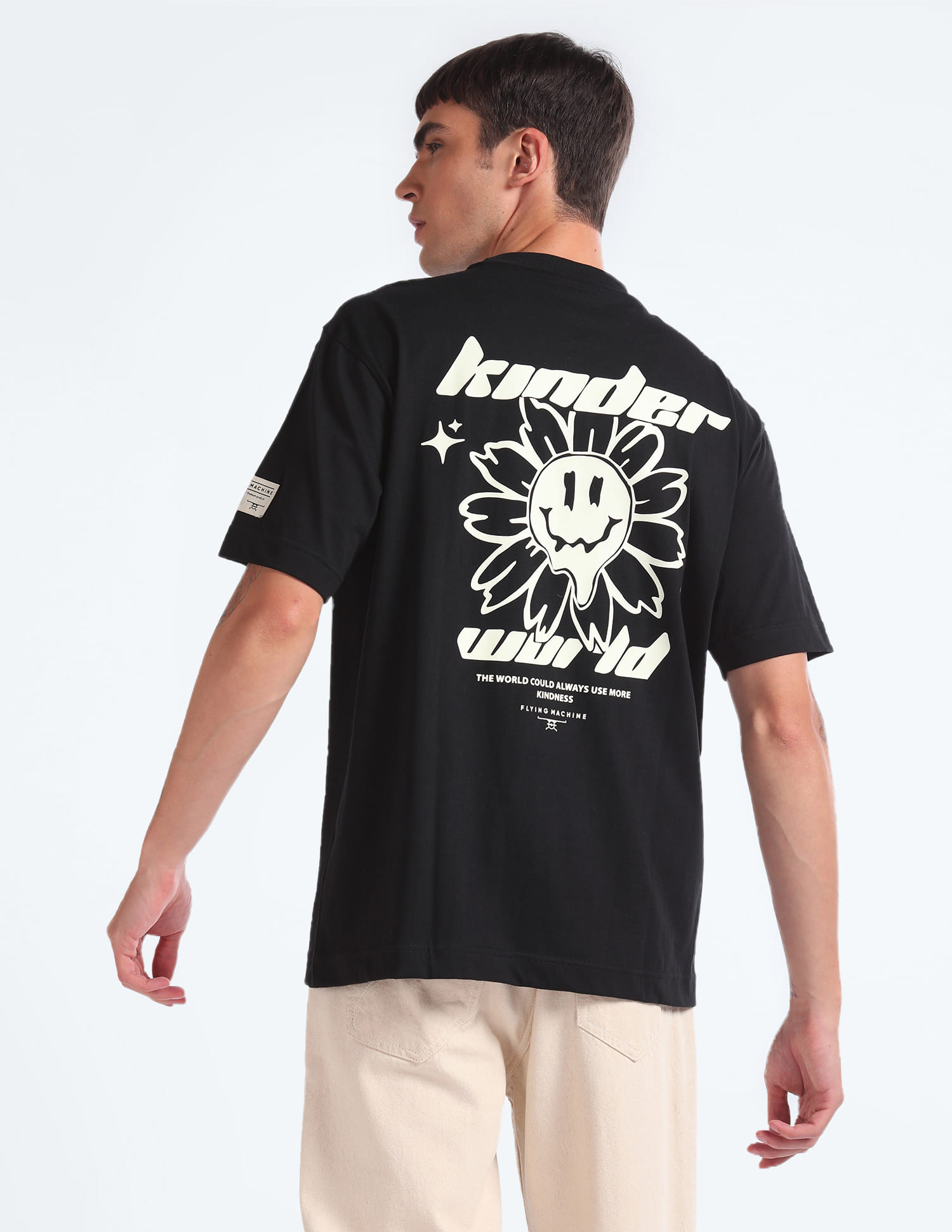 Buy Flying Machine Oversized Glow In The Dark T-Shirt - NNNOW.com