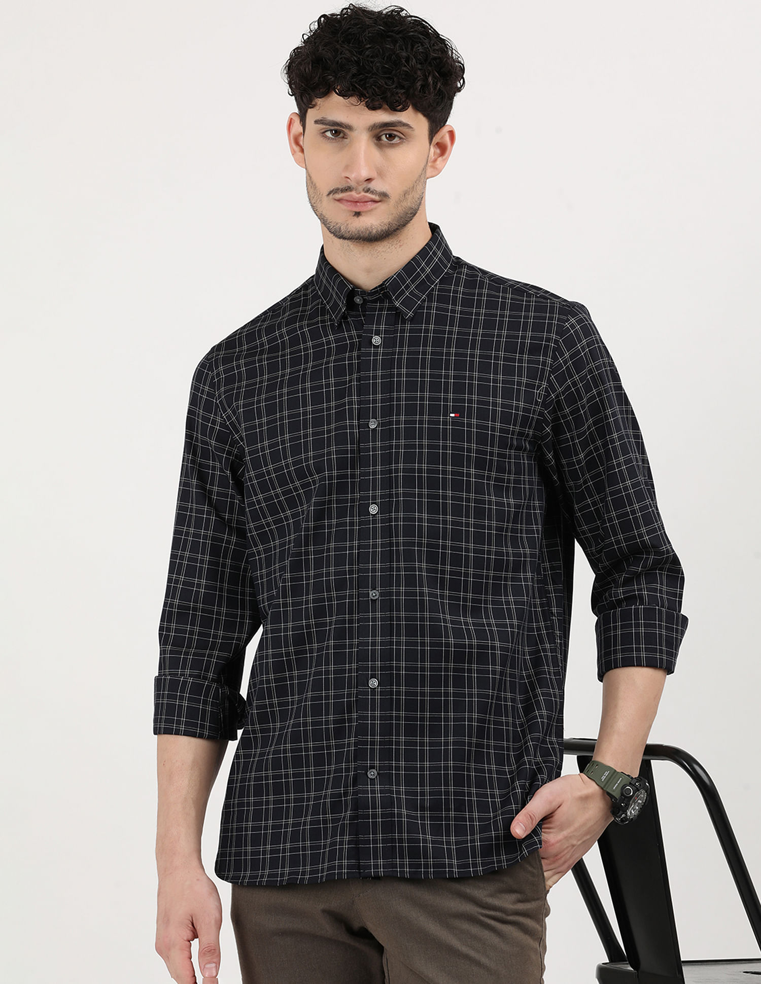 Tommy Hilfiger Windowpane Twill Check REgular Fit Shirt
