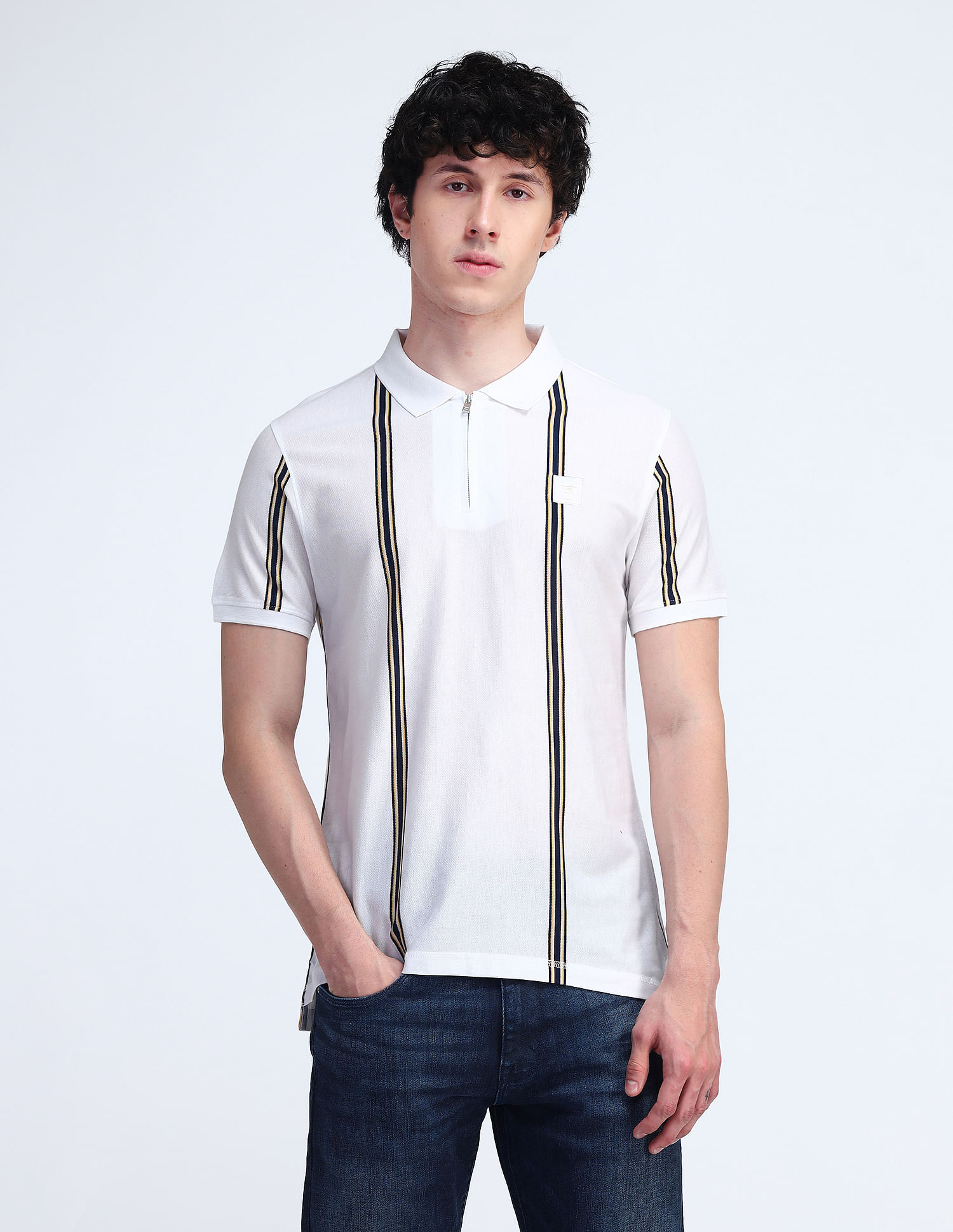 Flying Machine Cotton Regular Fit Polo Shirt