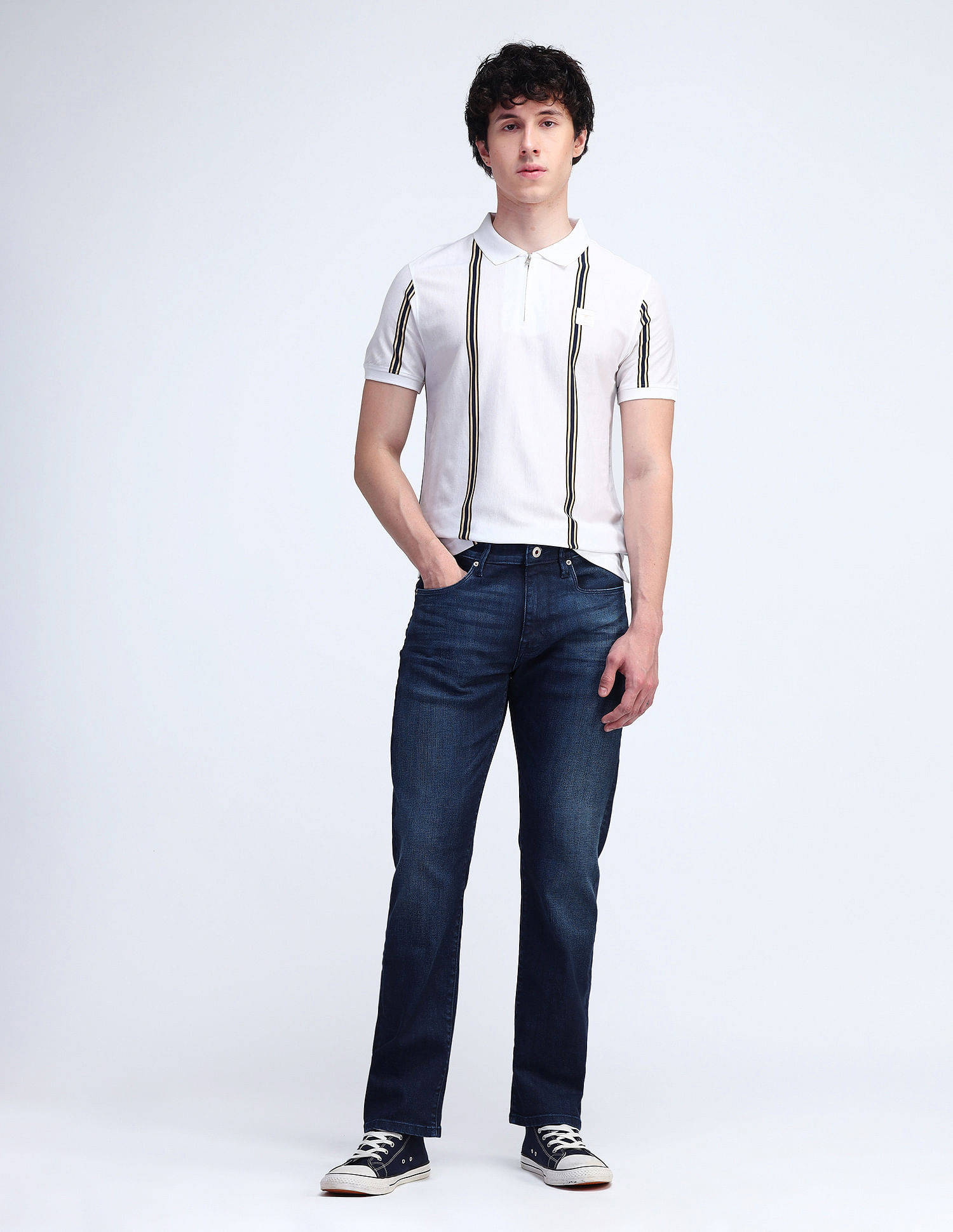 Flying Machine Cotton Regular Fit Polo Shirt