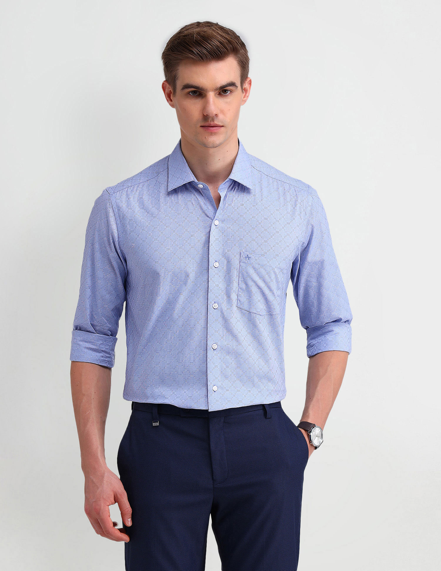 Arrow Brooklyn Fit All-over Print Shirt