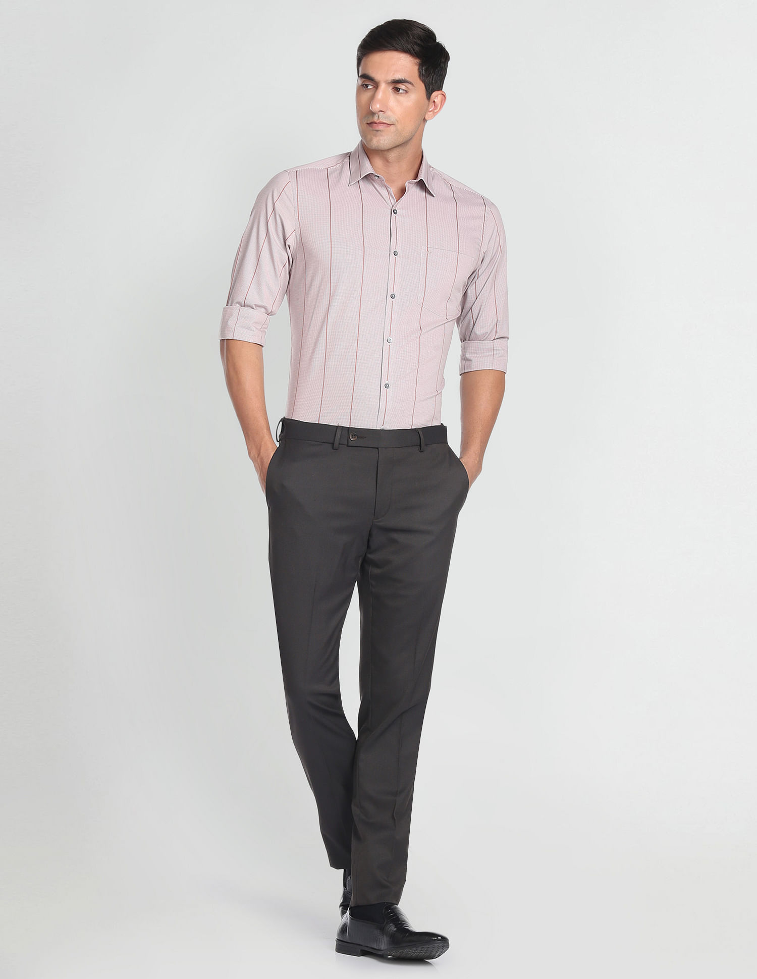 Arrow Vertical Stripe Cotton Formal Shirt