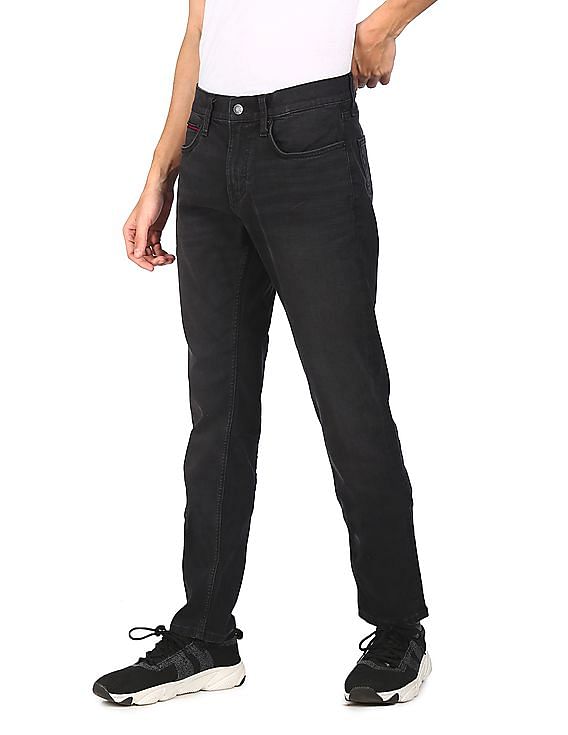 tommy hilfiger mens black jeans