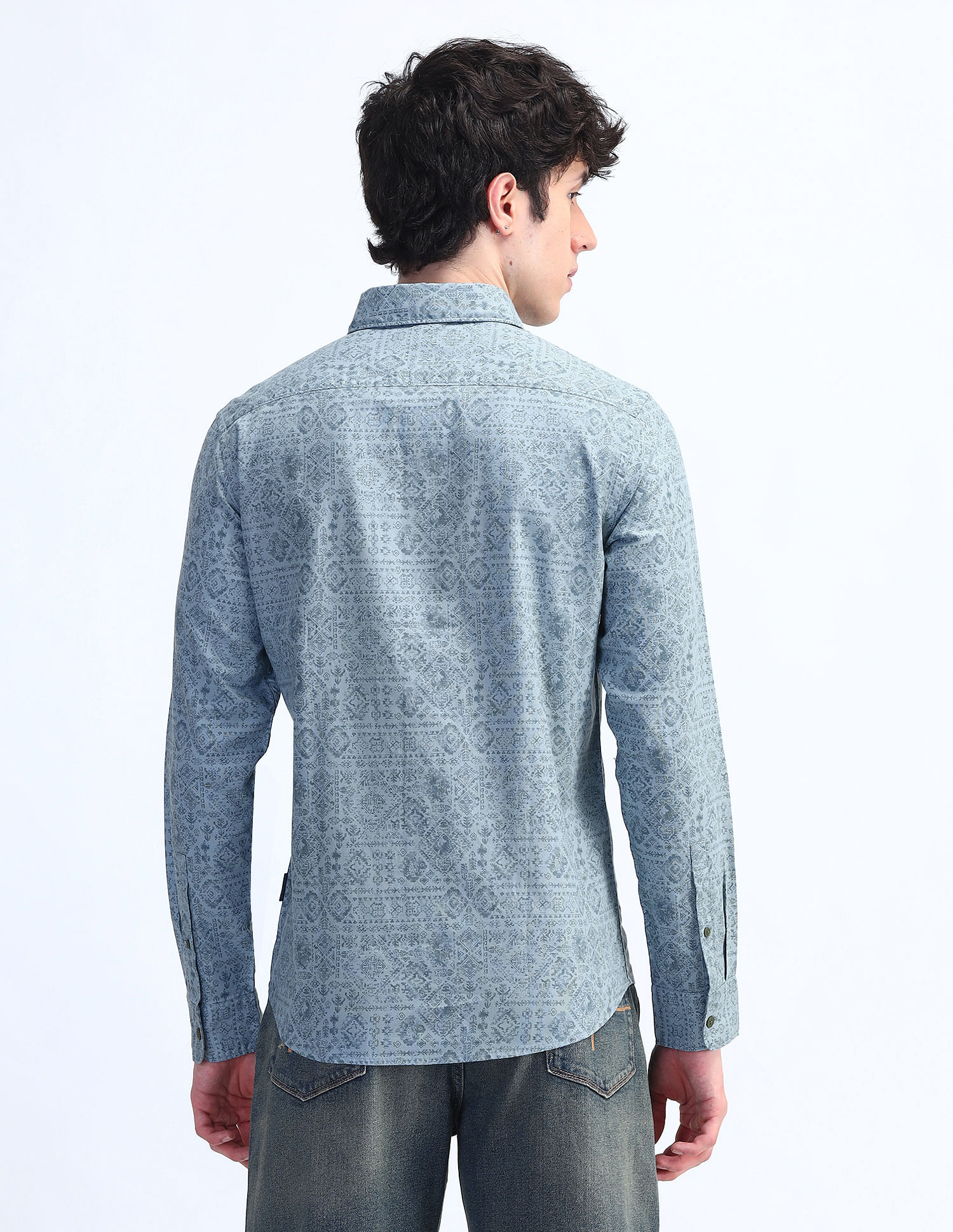 Flying Machine Slim Fit Printed Shirt