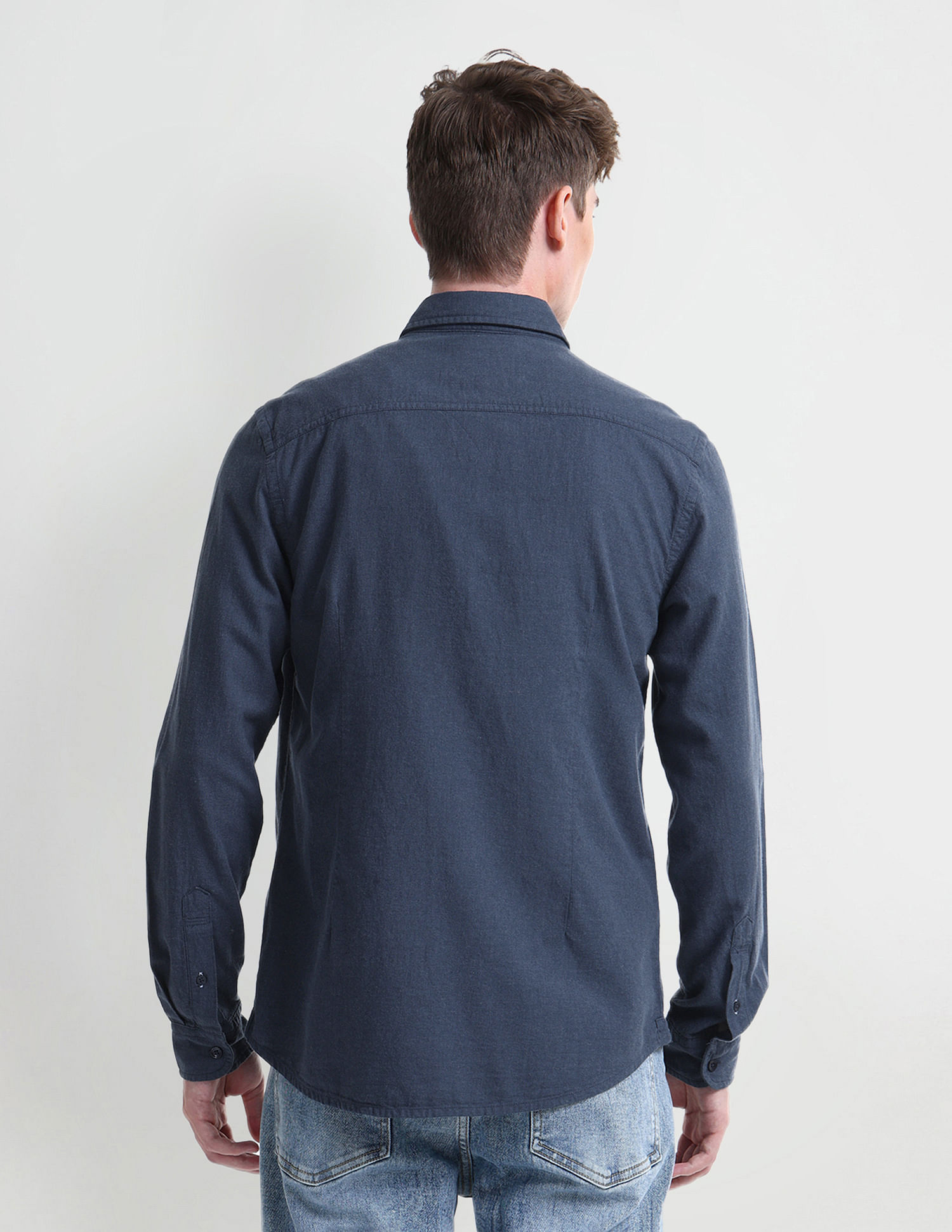 U.S. Polo Assn. Denim Co. Pure Cotton Solid Shirt