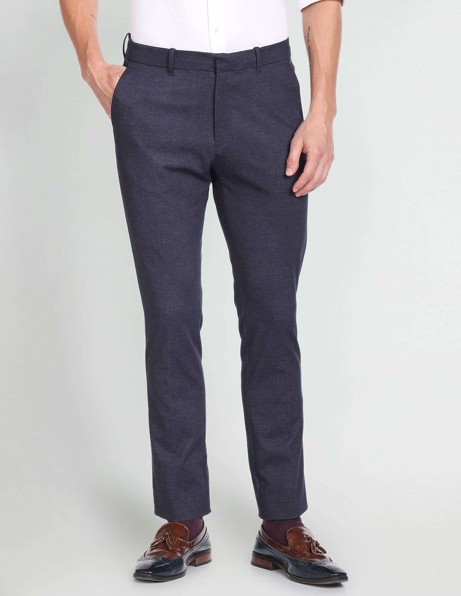 Arrow Newyork Super Slim Fit Autoflex Trousers