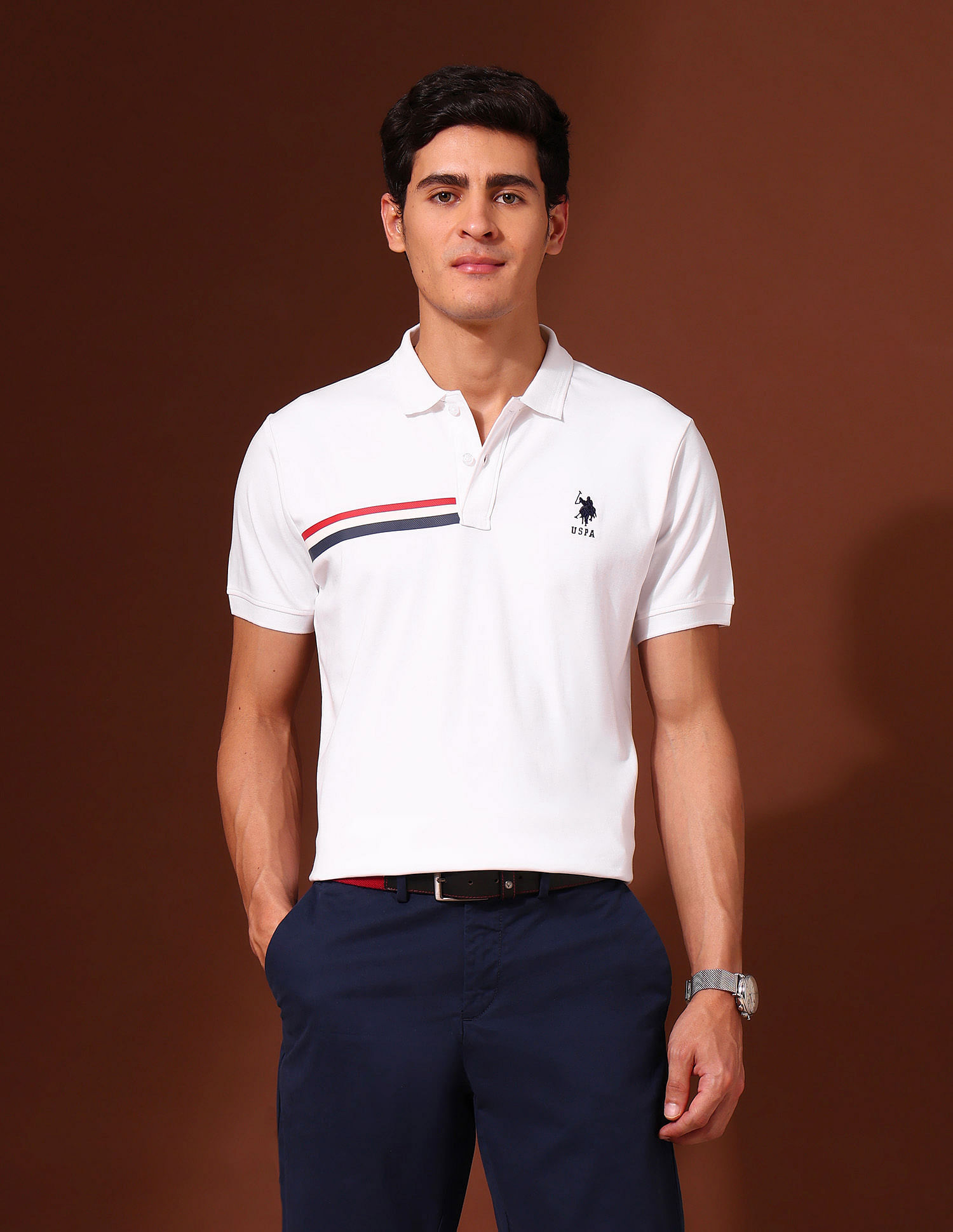 U.S. Polo Assn. Solid Working Holiday Polo Shirt