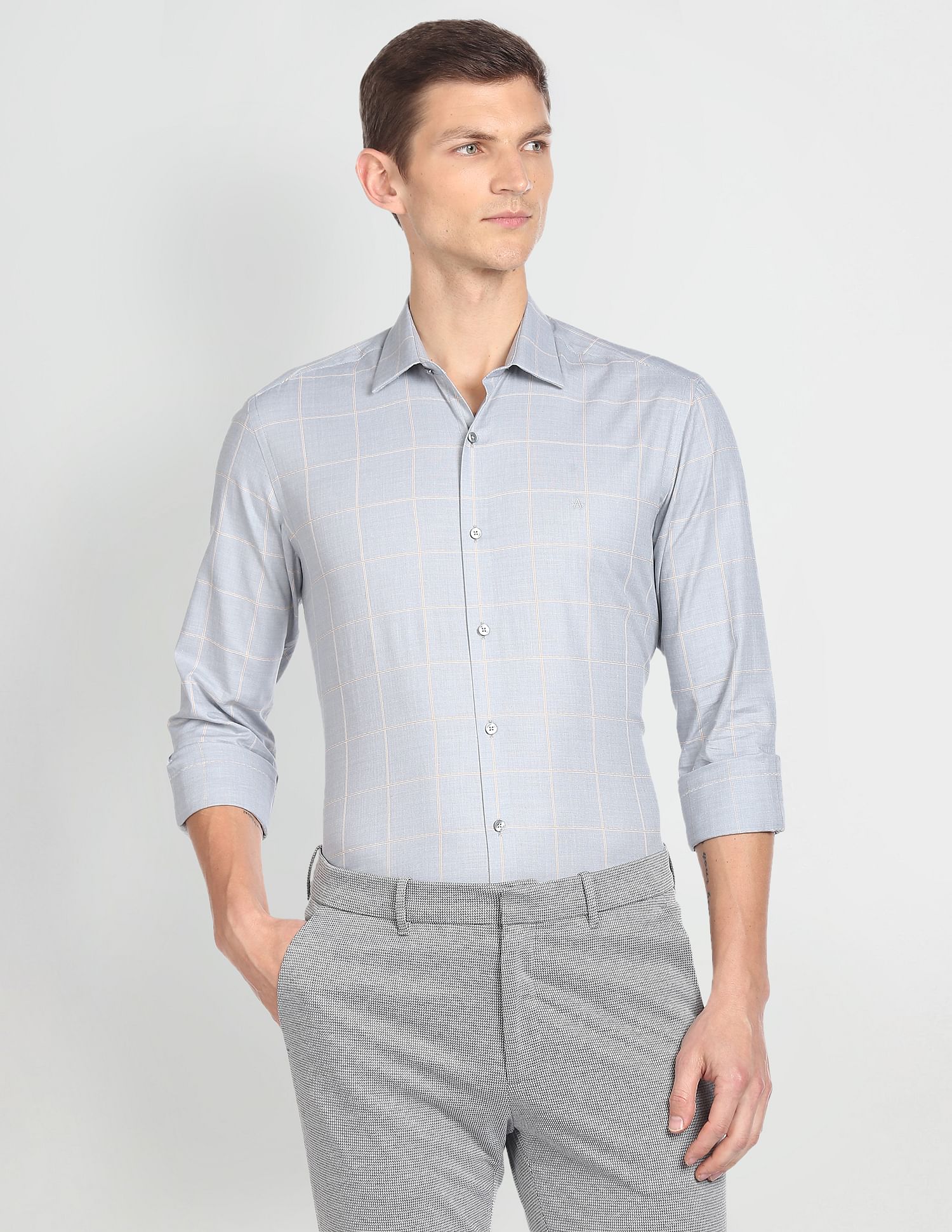 Arrow Windowpane Check Dobby Shirt