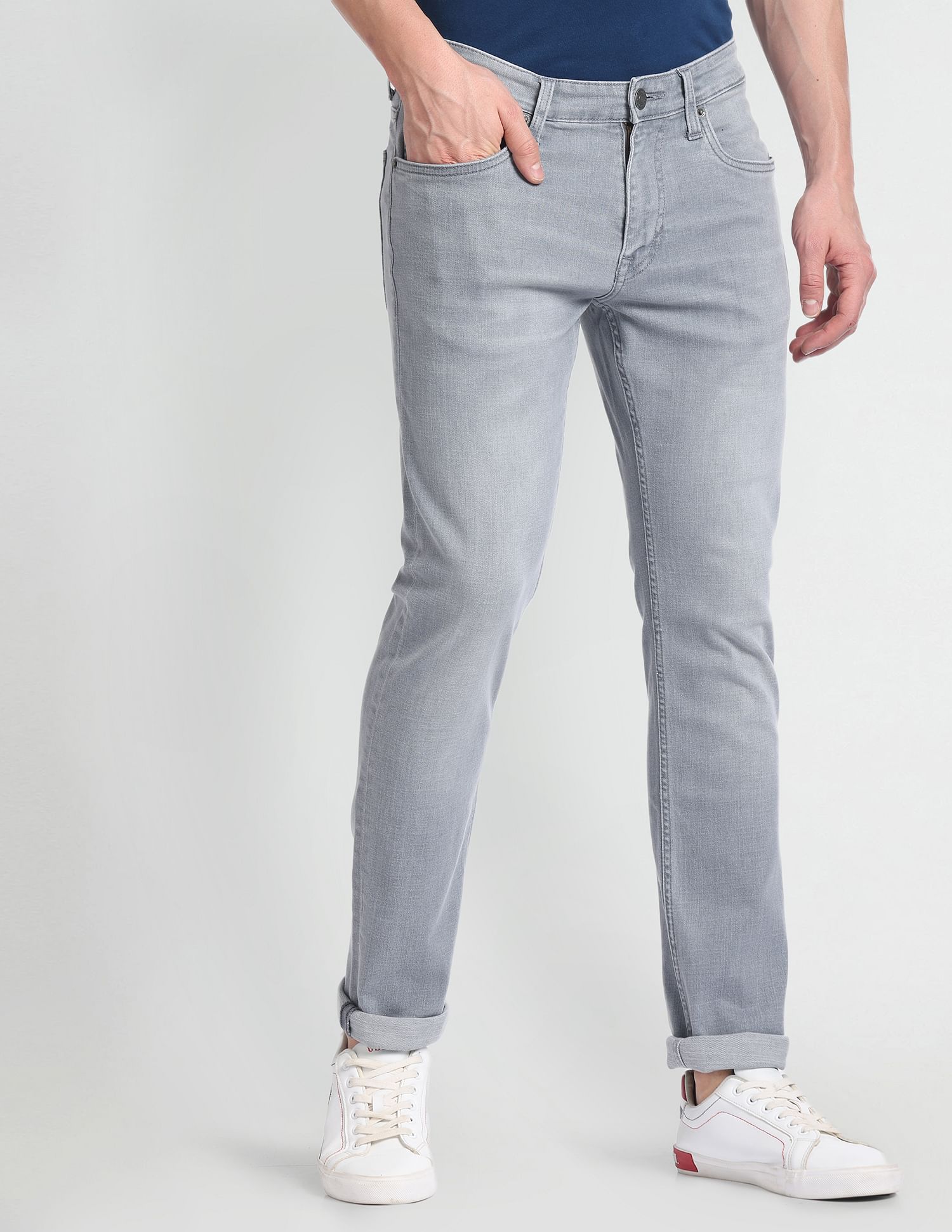 U.S. Polo Assn. Denim Co. Brandon Slim Tapered Fit Grey Jeans