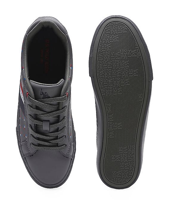 U.S. Polo Assn. Men Brand Print Lace Up Angus Sneakers