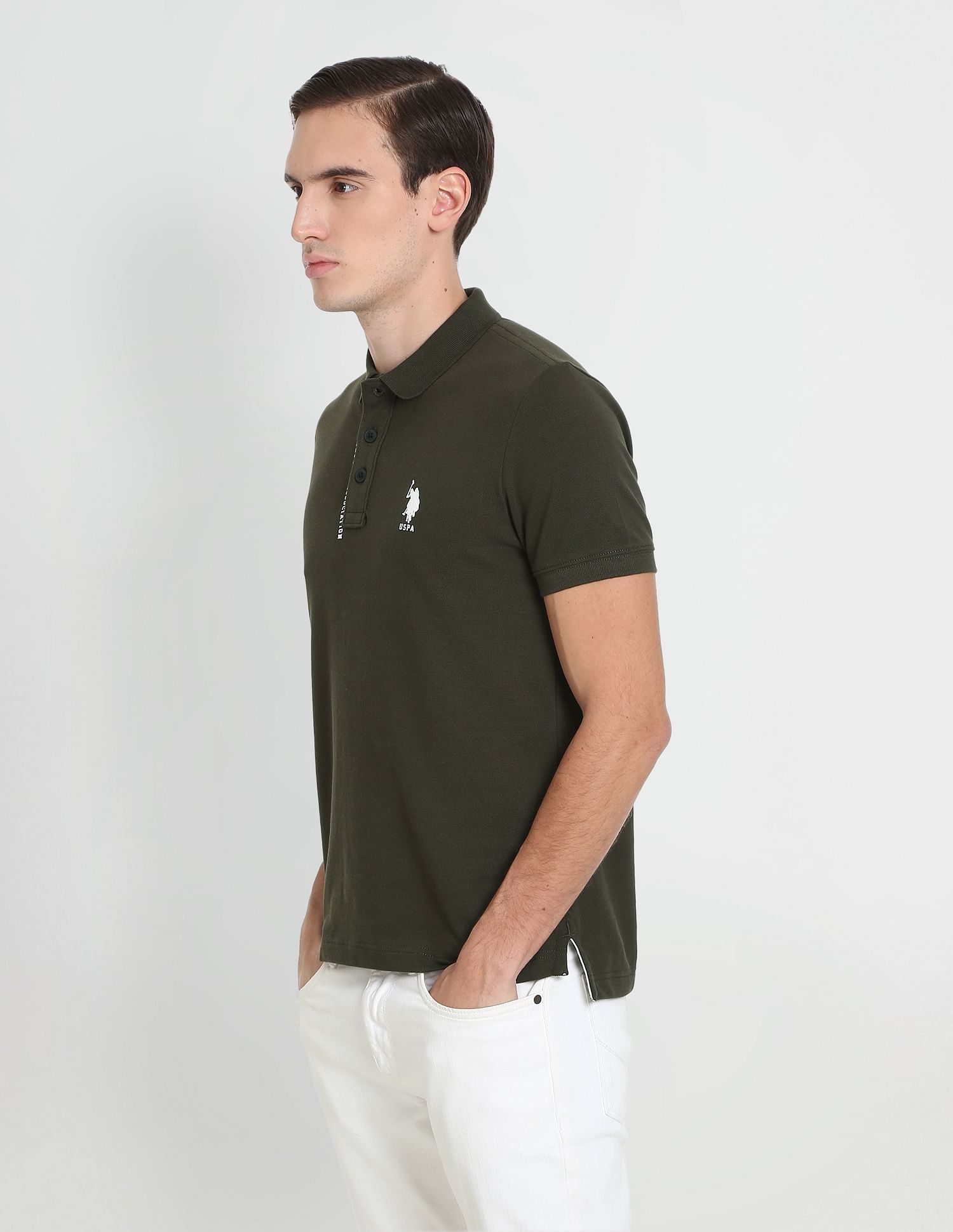U.S. Polo Assn. Denim Co. Solid Pique Polo Shirt