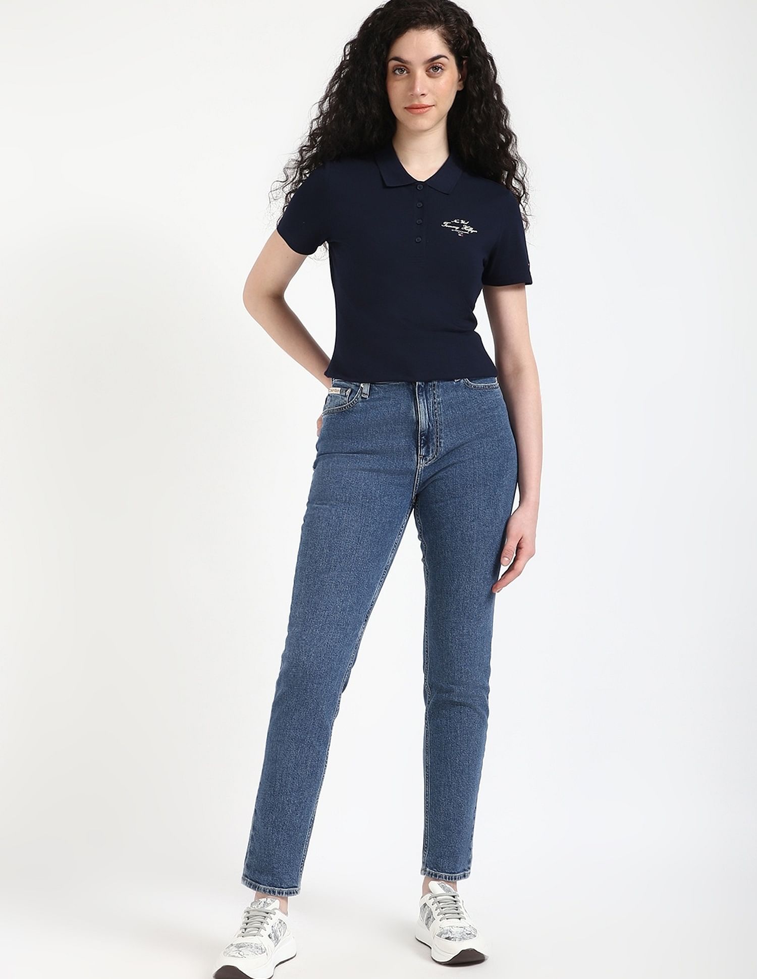 Tommy Hilfiger Solid Slim-Fit Cotton Polo T-Shirt