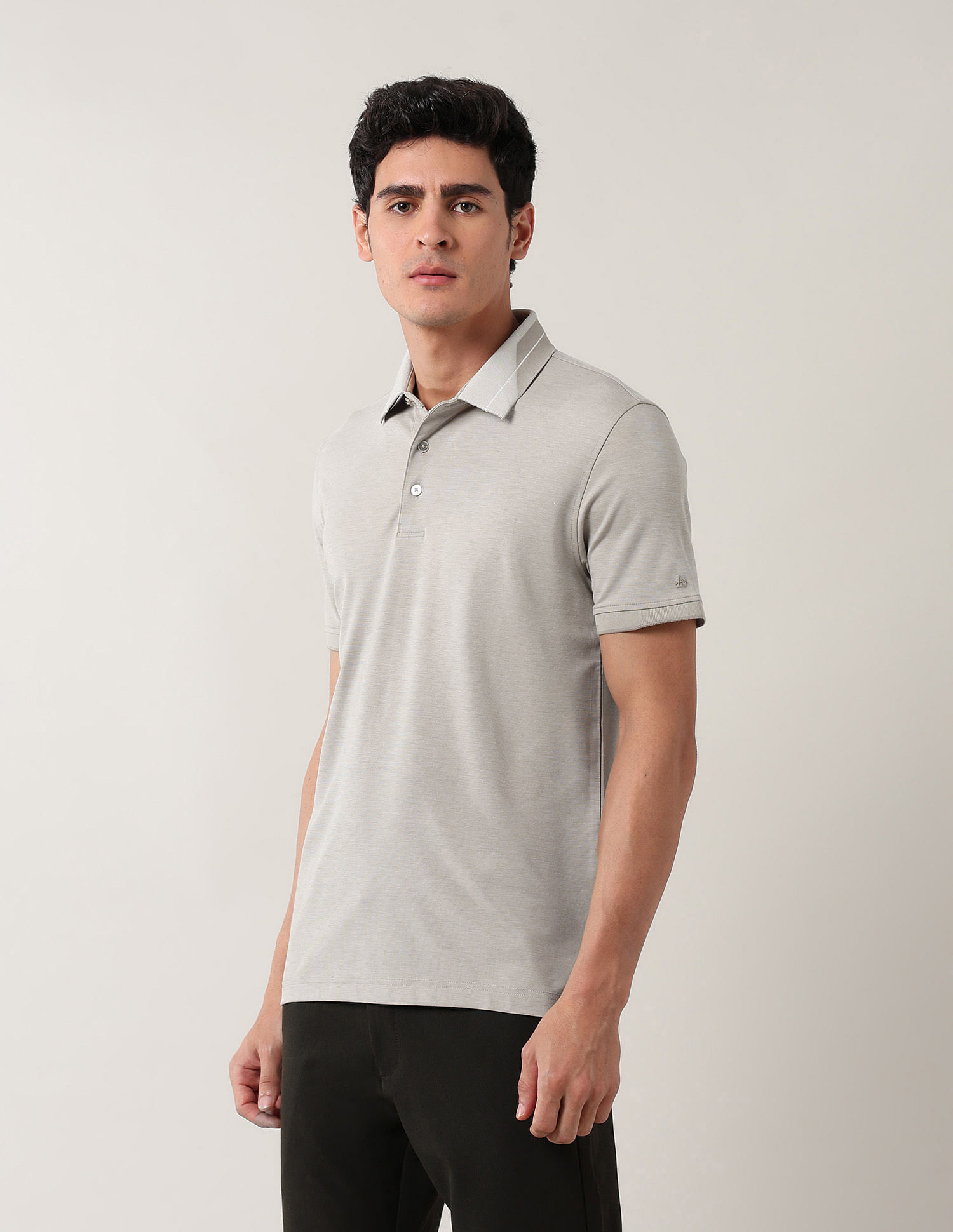 Arrow Solid Pure Cotton Polo Shirt