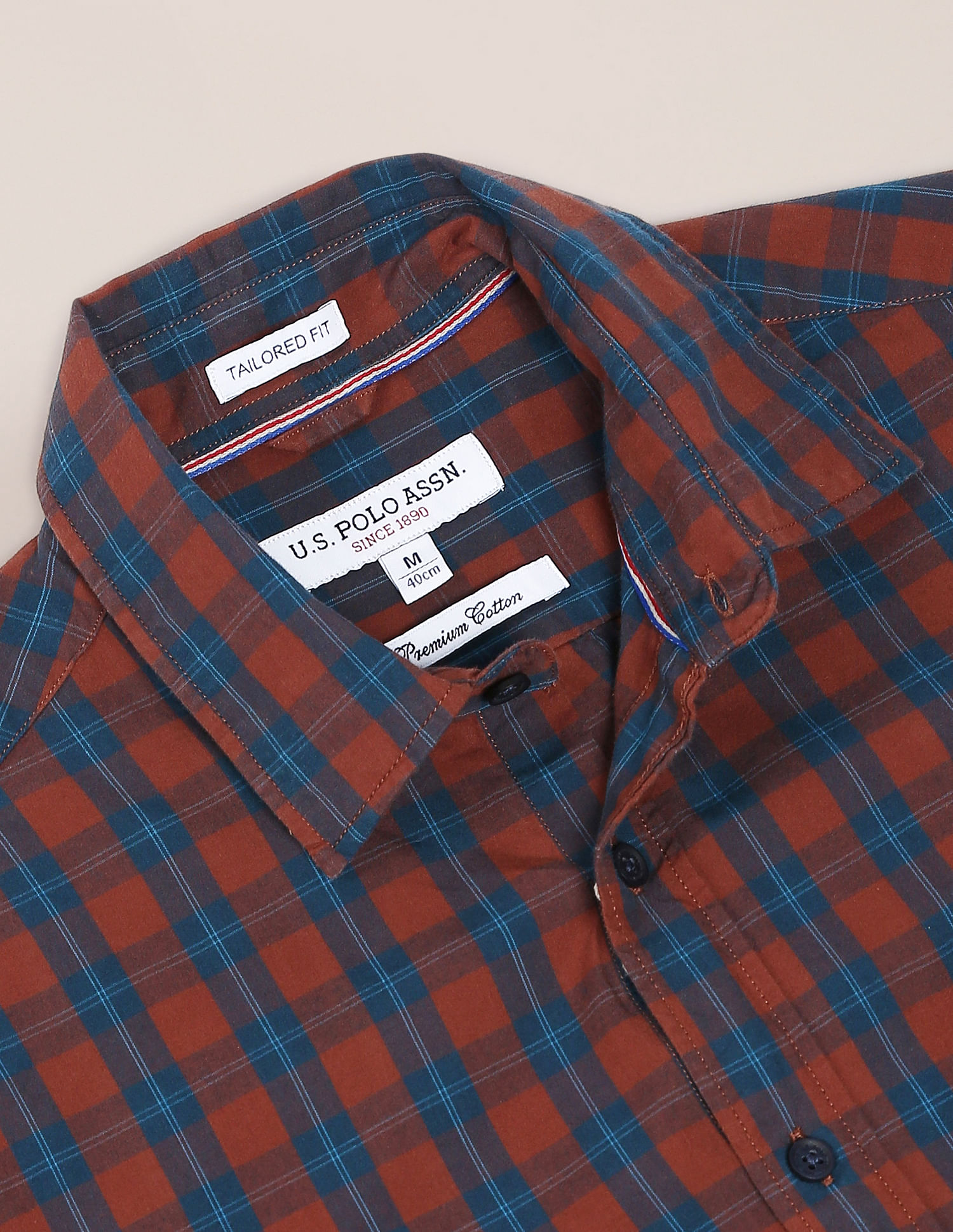 U.S. Polo Assn. Tartan Check Cotton Casual Shirt