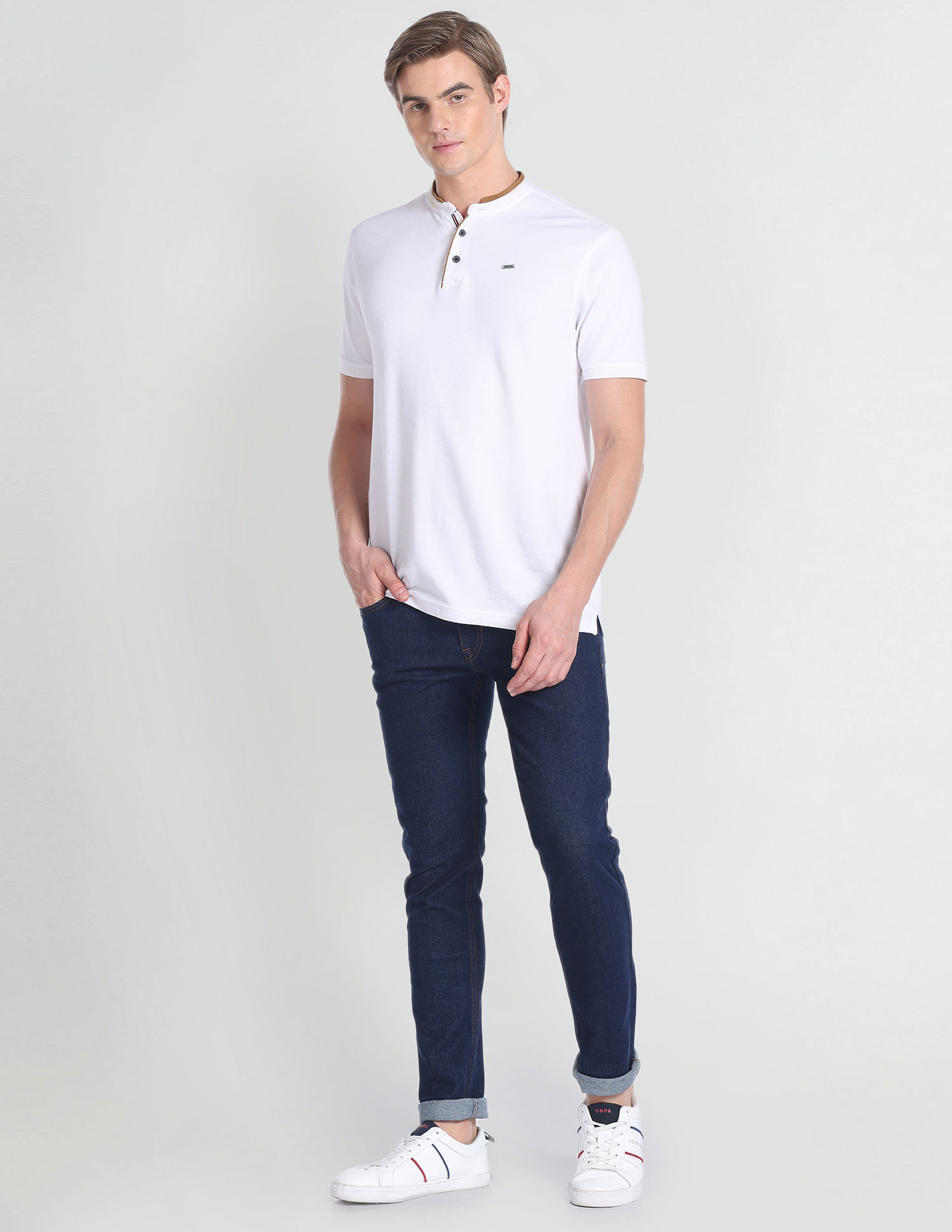 U.S. Polo Assn. Denim Co. Brandon Slim Tapered Fit Blue Jeans