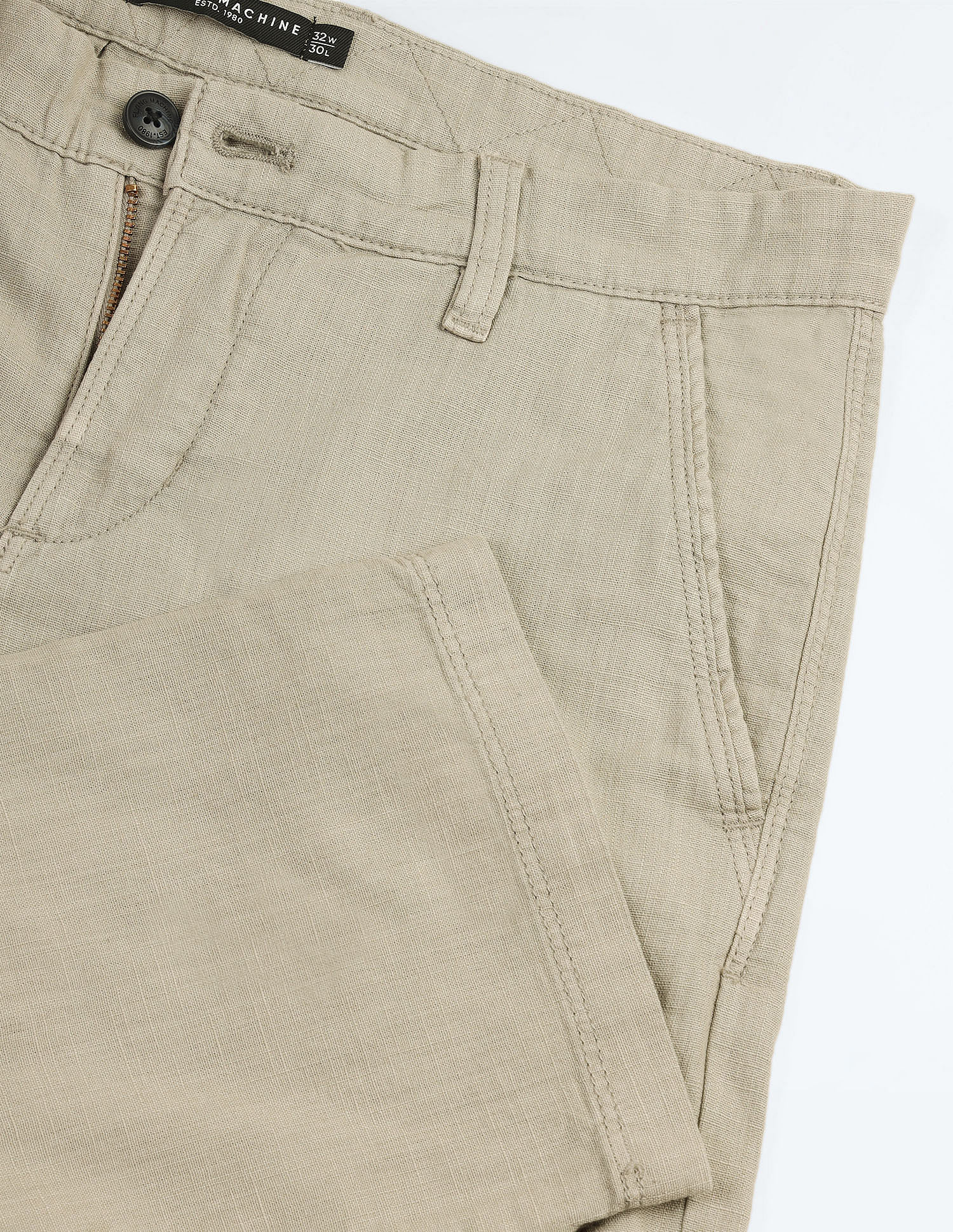 Flying Machine Relaxed Straight Heathered Trousers