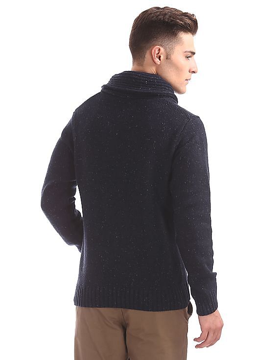 U.S. Polo Assn. Denim Co. Shawl Collar Lambswool Sweater