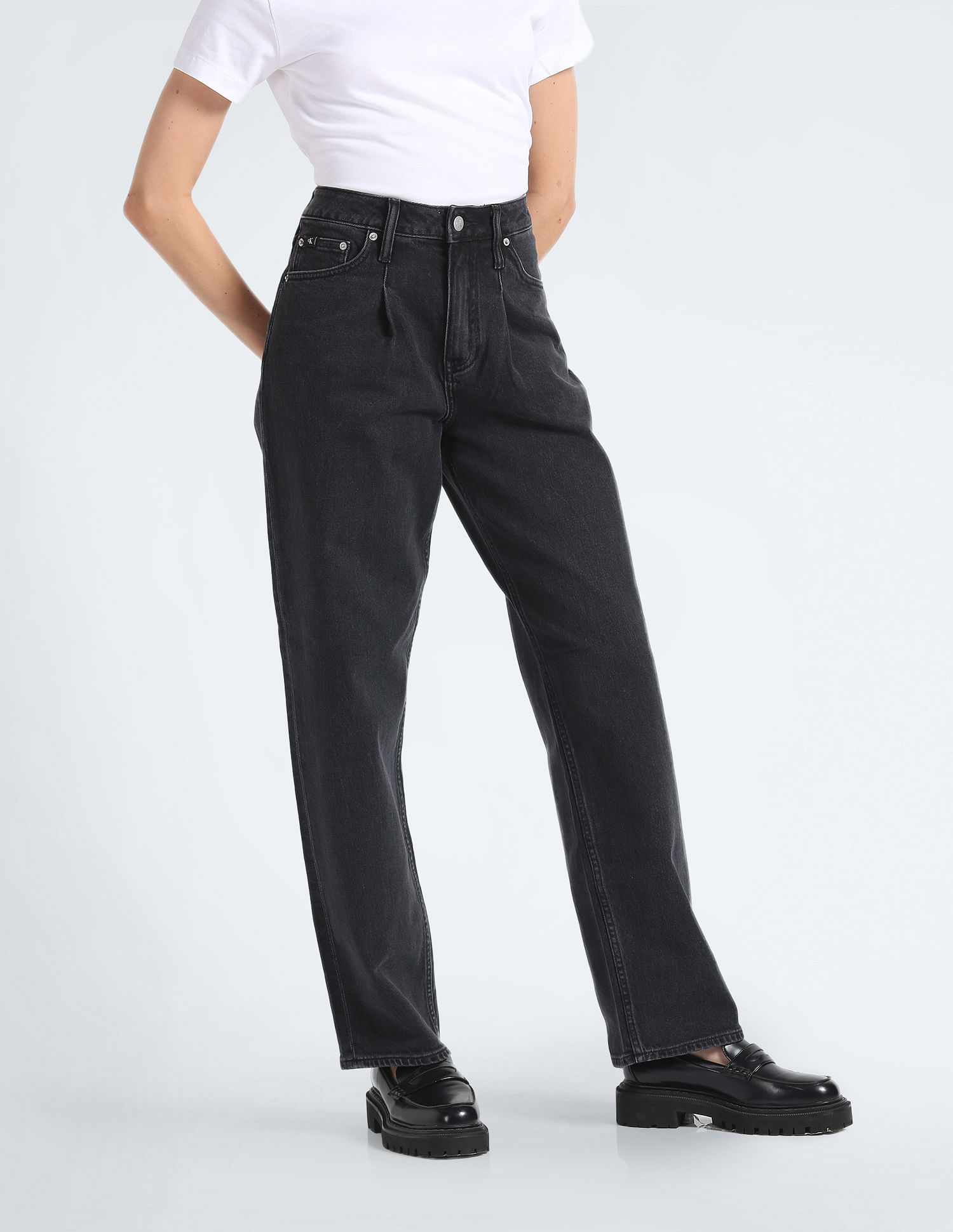 Calvin Klein Jeans 90s Straight Fit High Rise Jeans