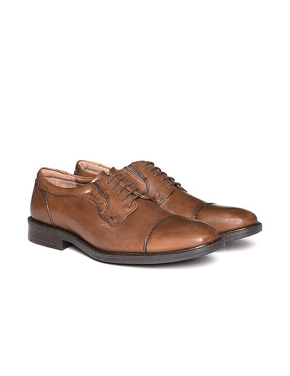 Buy Johnston Murphy Men Cap Toe Leather Derby Shoes
