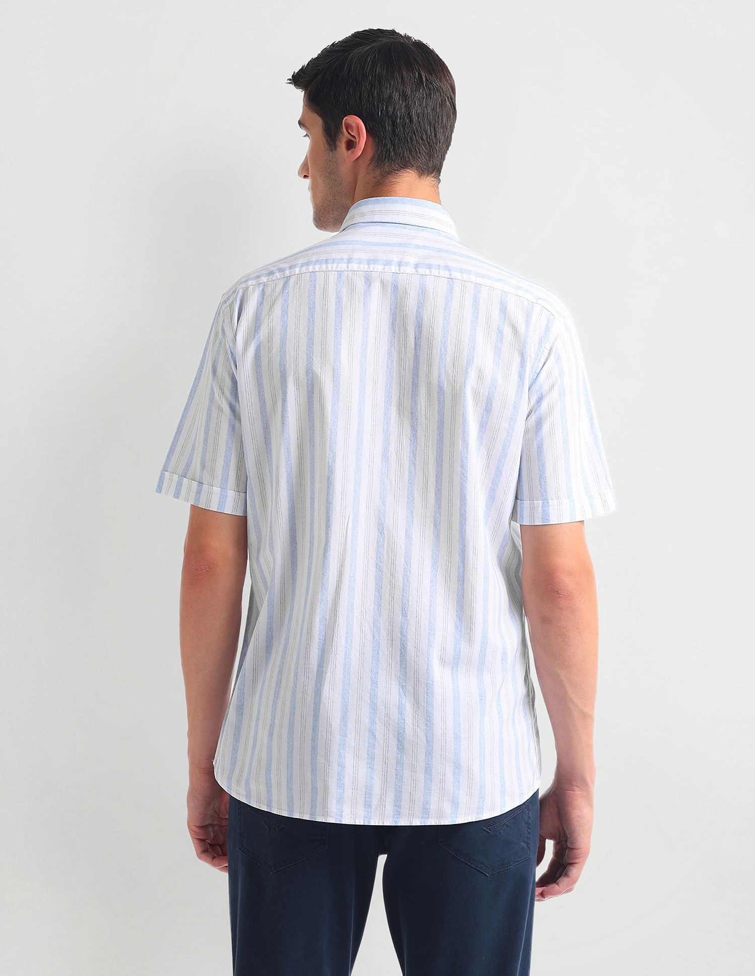 Arrow Sports Pure Cotton Stripe Shirt