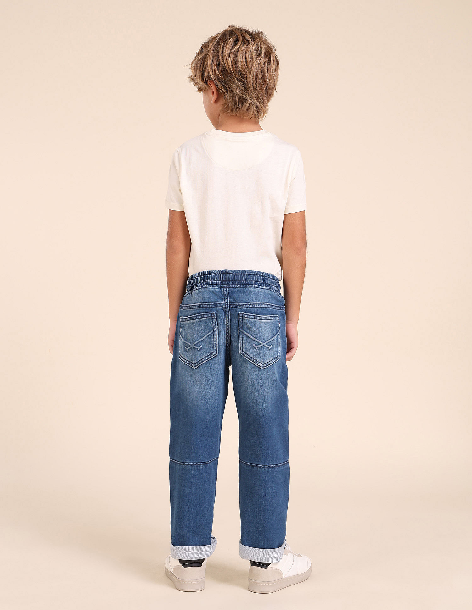 U.S. Polo Assn. Kids Boys Regular Fit Blue Jeans