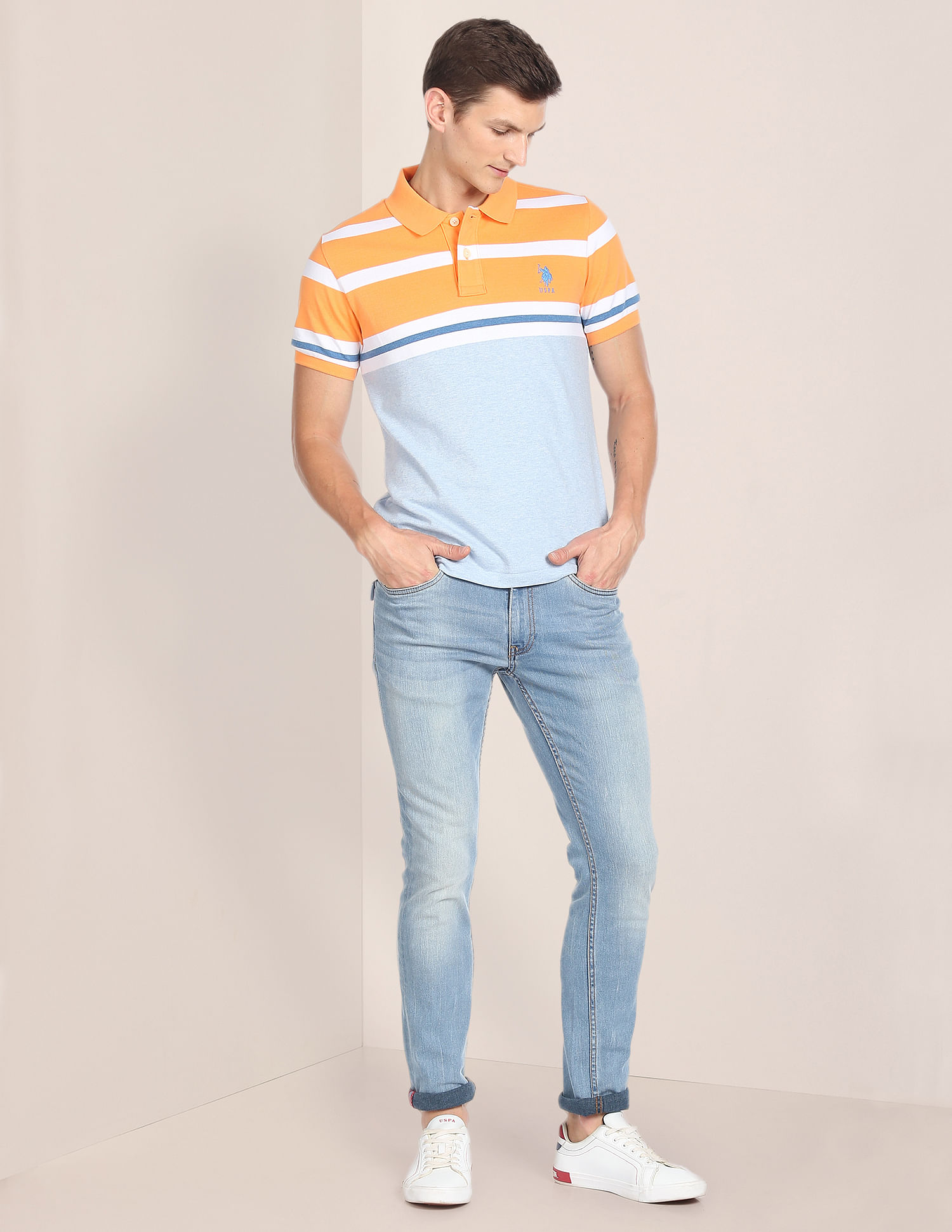U.S. Polo Assn. Solid Cotton Polo Shirt