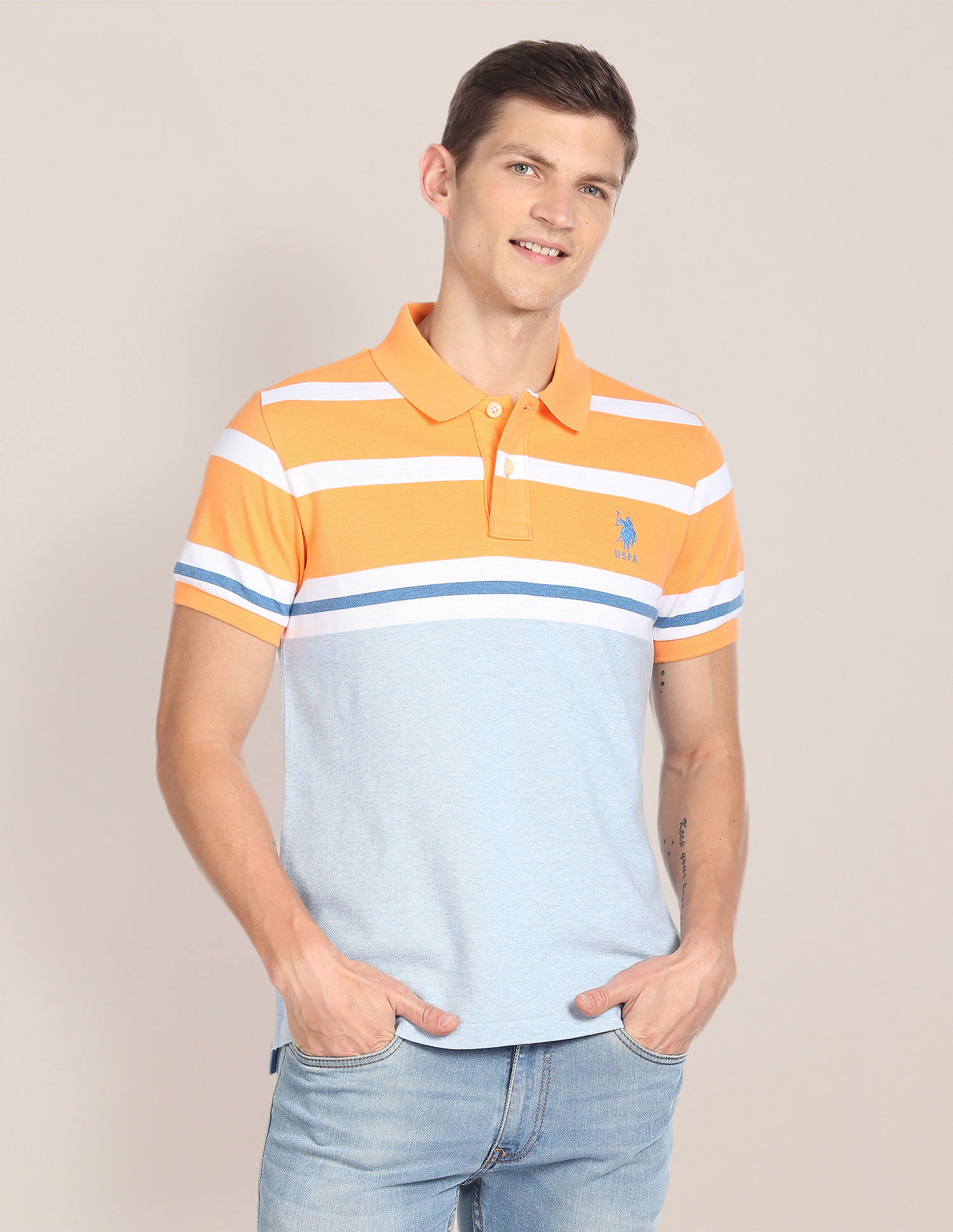 U.S. Polo Assn. Solid Cotton Polo Shirt